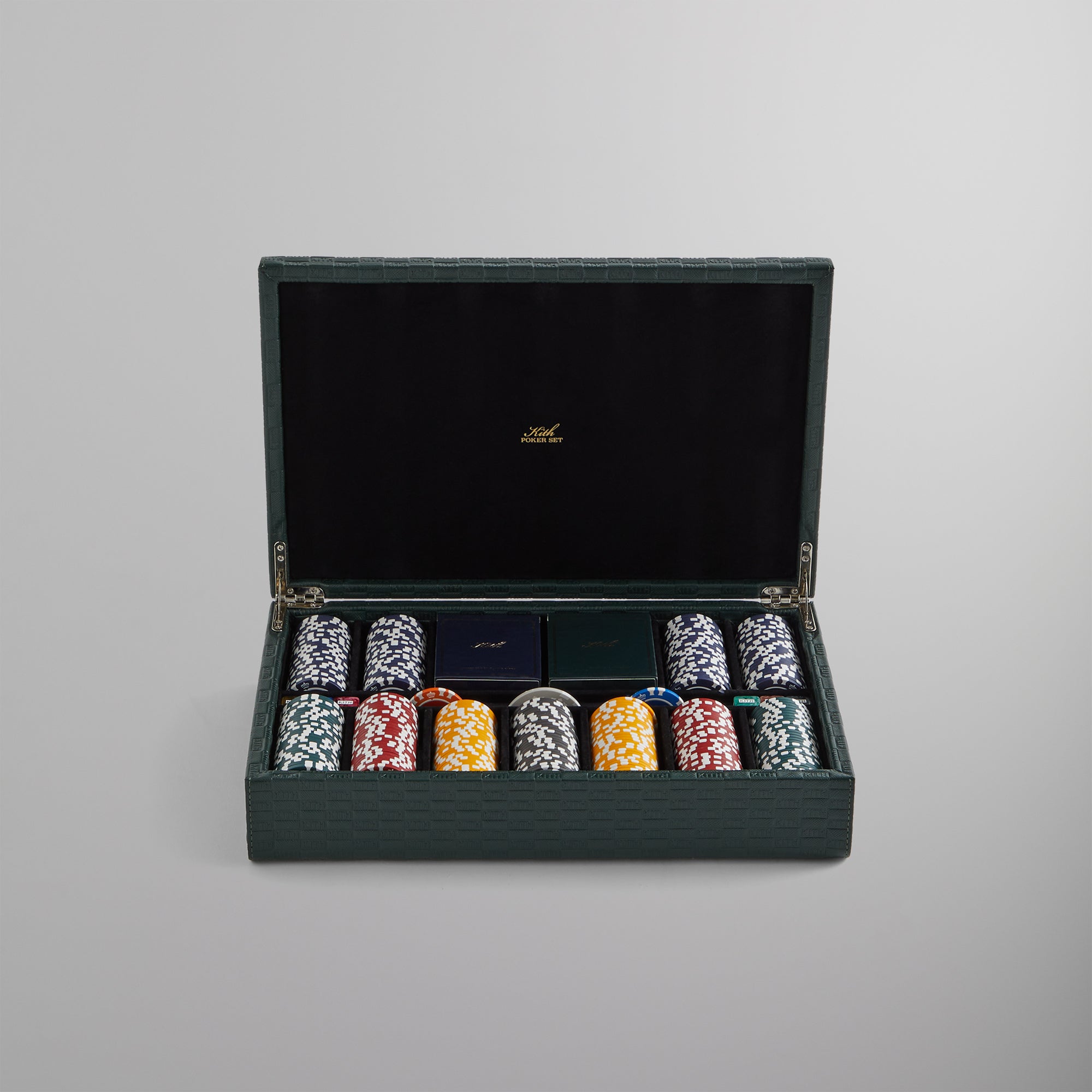 Kithmas Monogram Poker Set in Saffiano Leather - Stadium