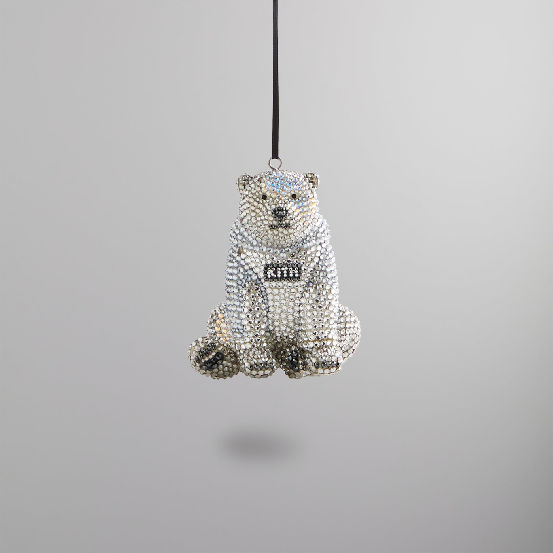 Kithmas Polar Bear with Swarovski® Crystals - Crystal Shimmer / Jet Hematite