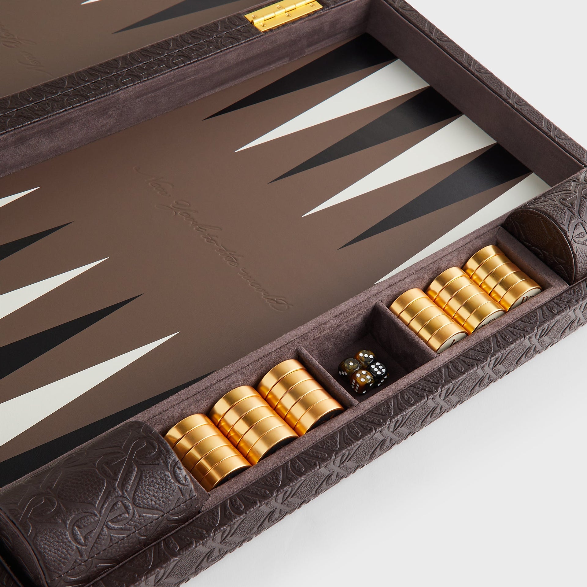 Kith Crest Monogram Backgammon Board - Incognito
