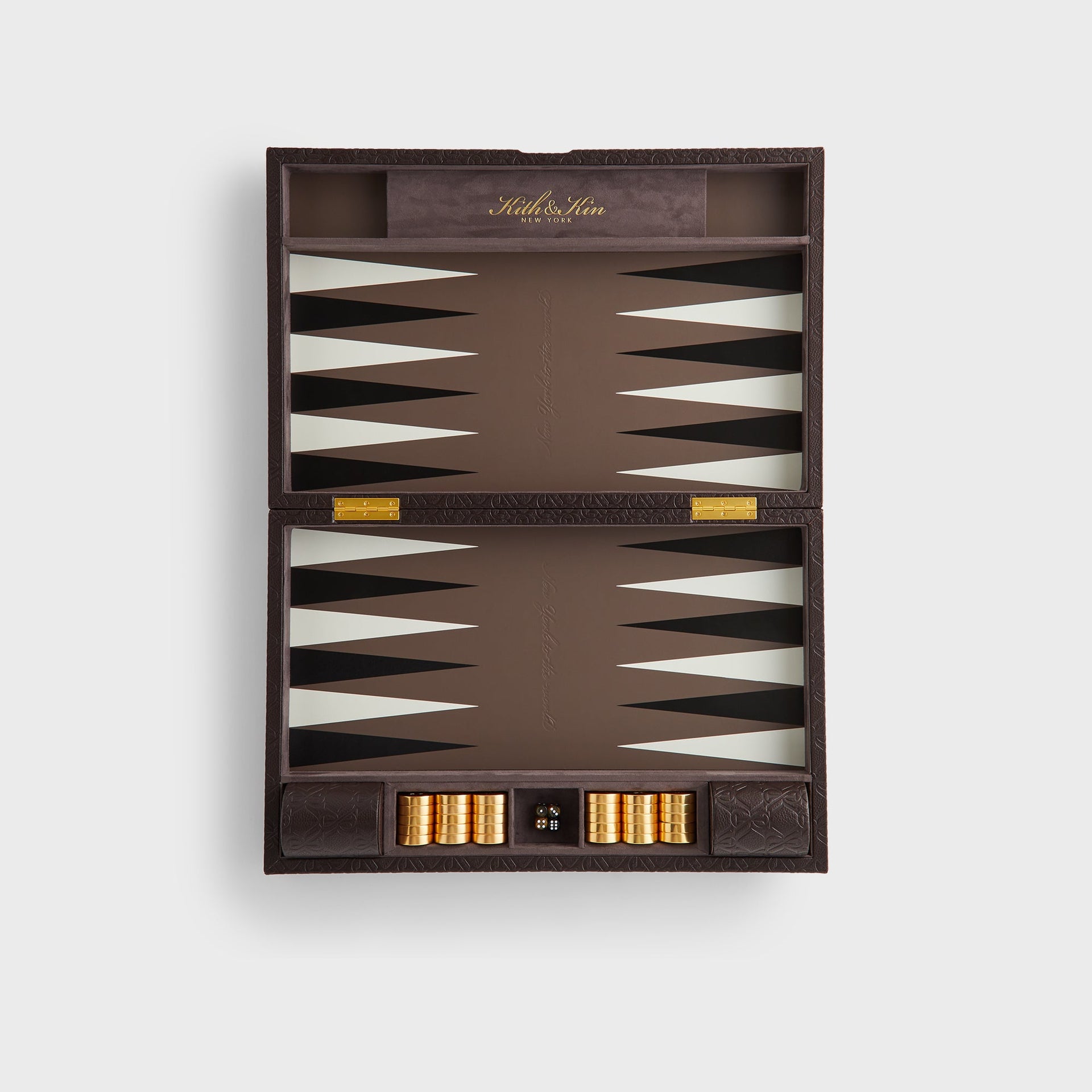 Kith Crest Monogram Backgammon Board - Incognito