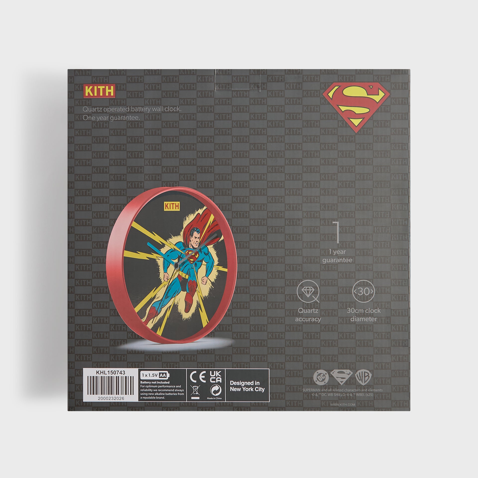 Superman | Kith Lightning Bolt Clock - Multi