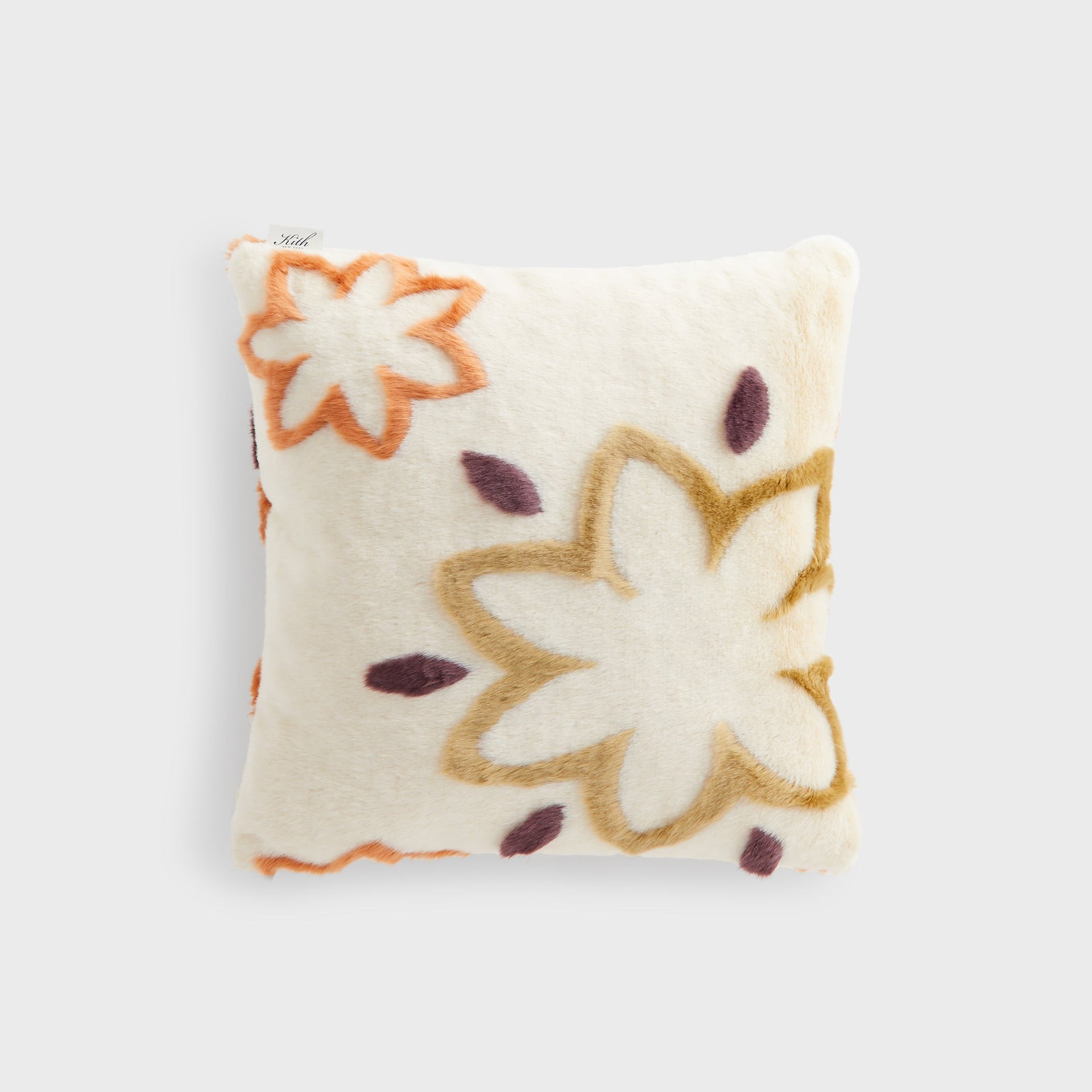 Kith Paisley Faux Fur Pillow - Sandrift
