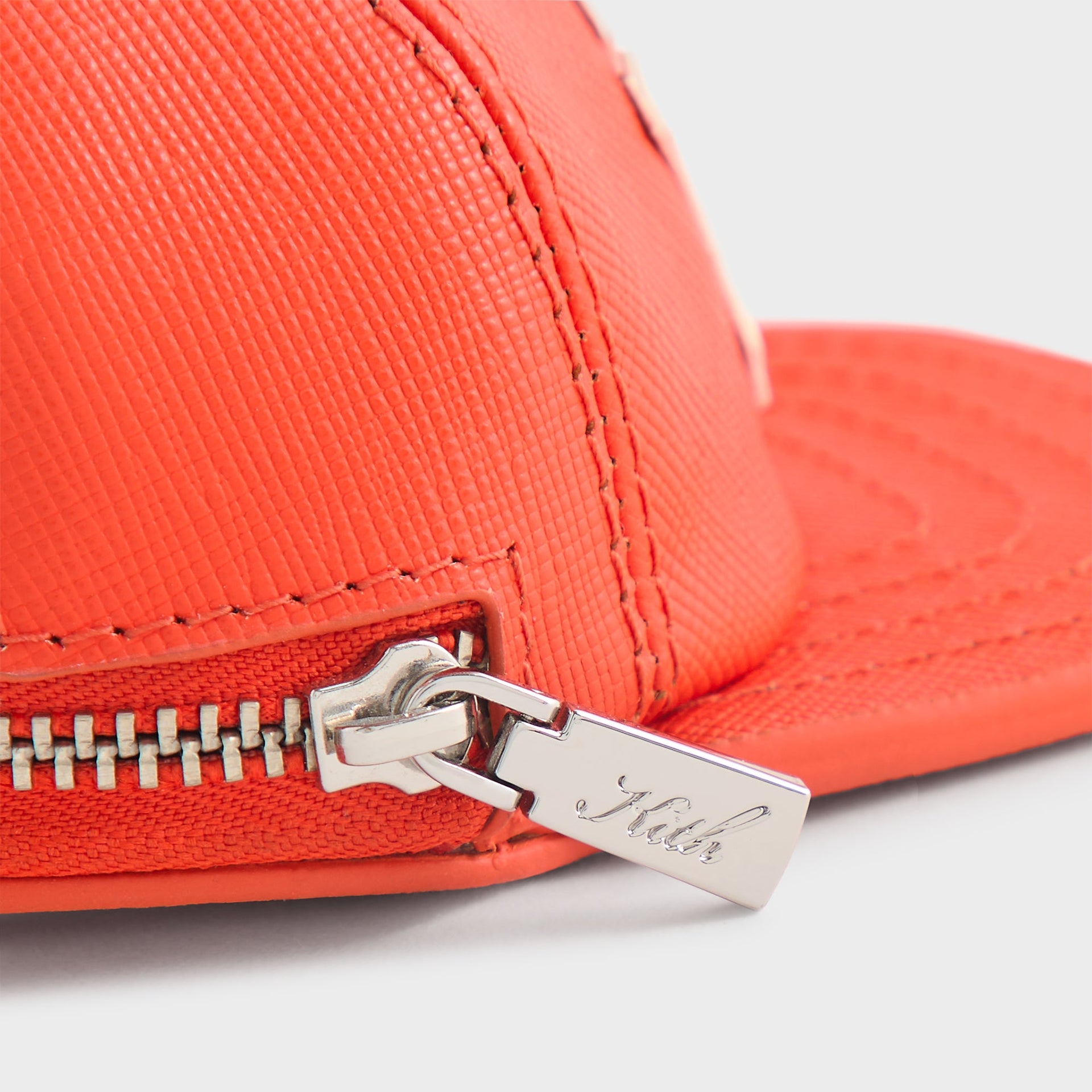 Kith for the New York Yankees Baseball Cap Leather Pouch - Poppy