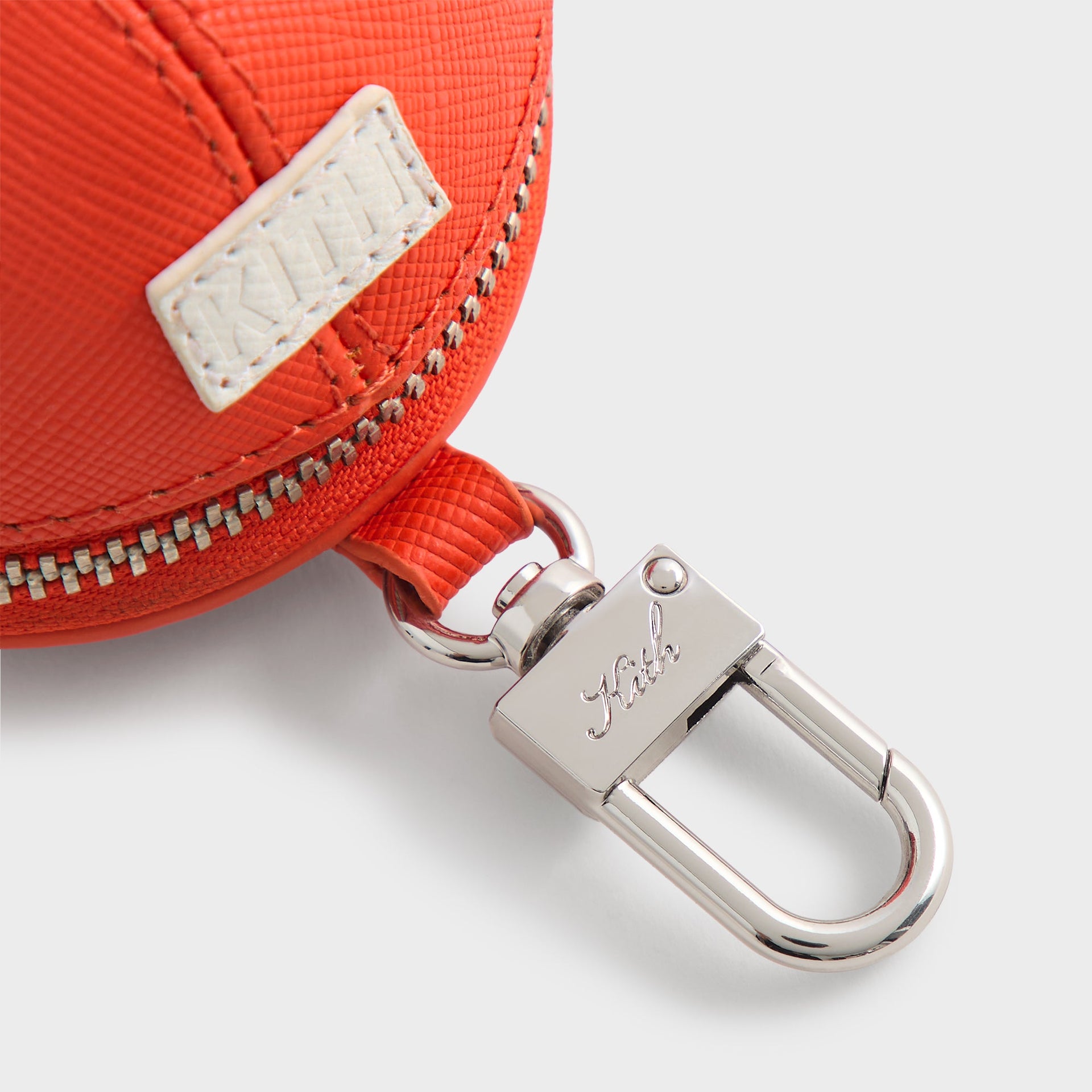 Kith for the New York Yankees Baseball Cap Leather Pouch - Poppy