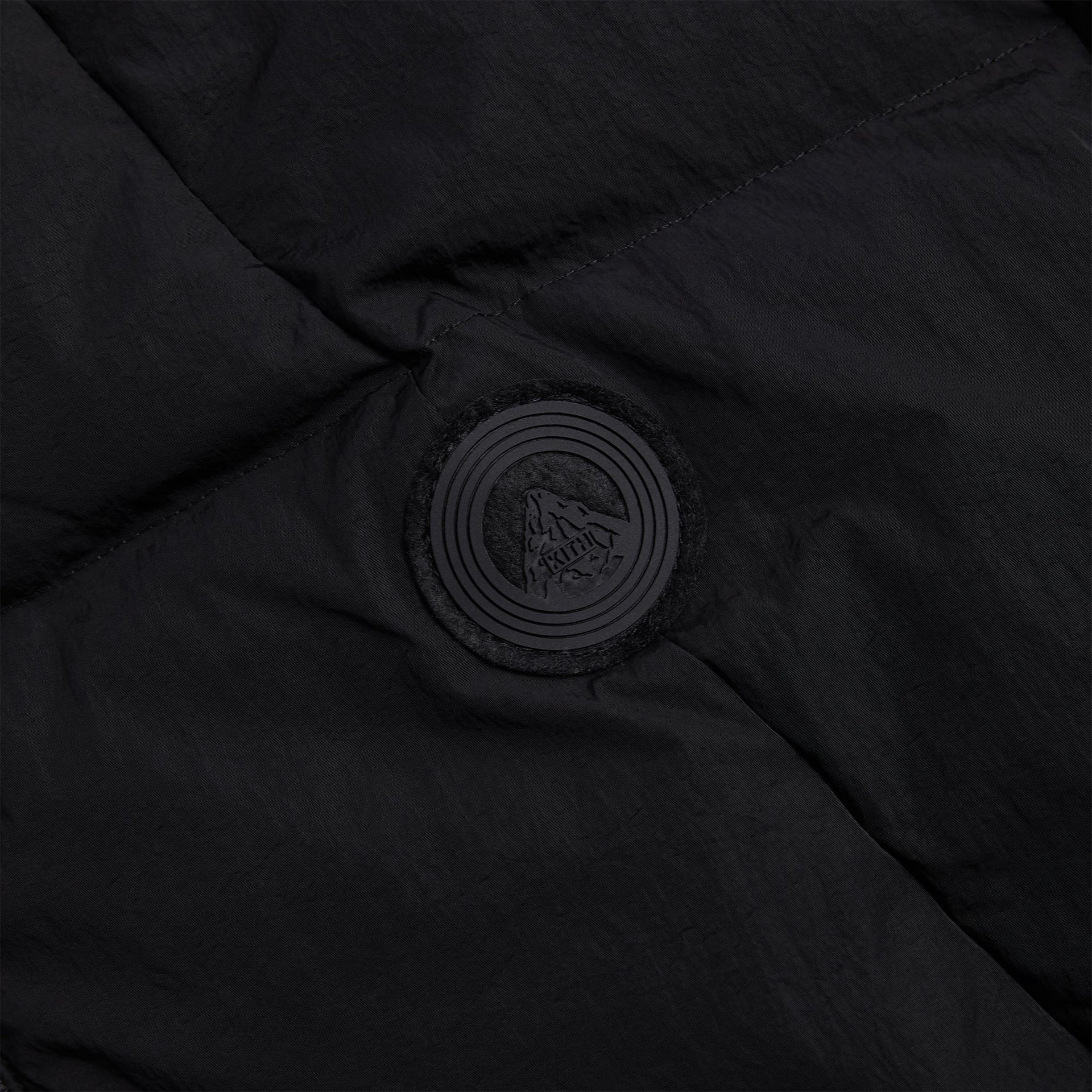 Kith Wrinkle Nylon Midi Puffer - Black