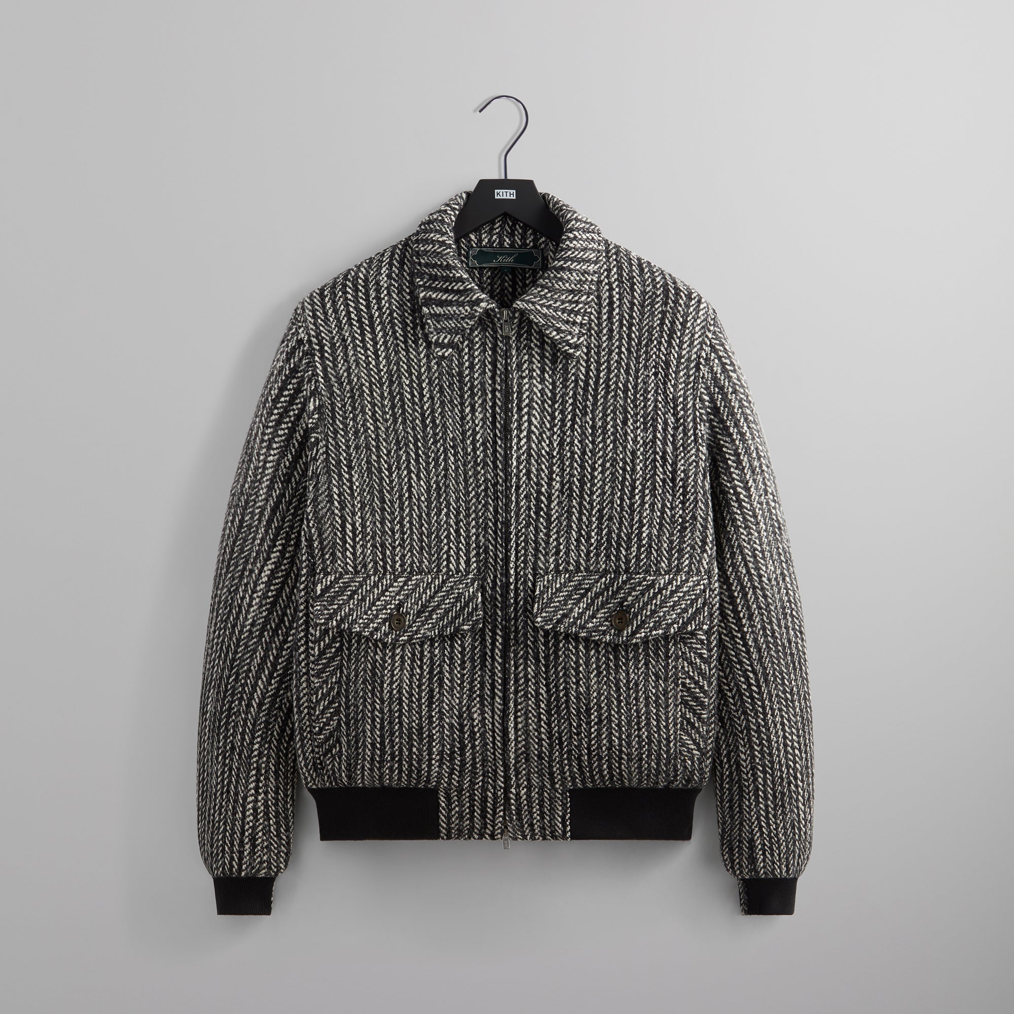 Kith Herringbone Hawthorne Flight Jacket - Monarch