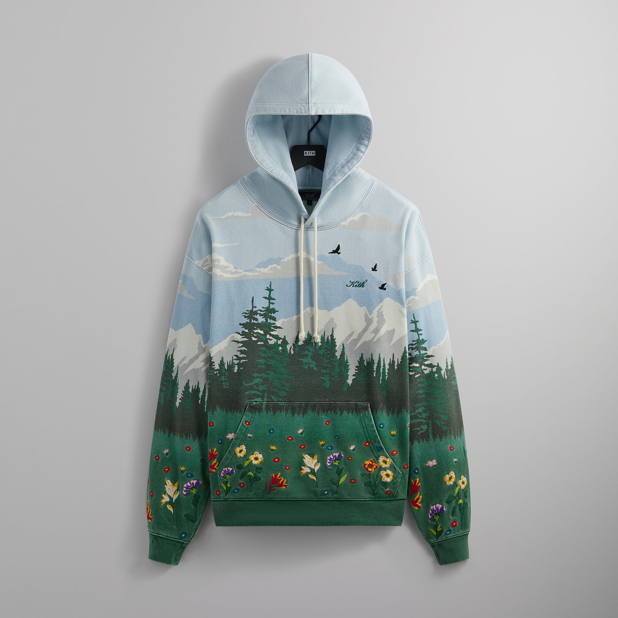 Kith Scenic Fleece Nelson Hoodie - Larimar