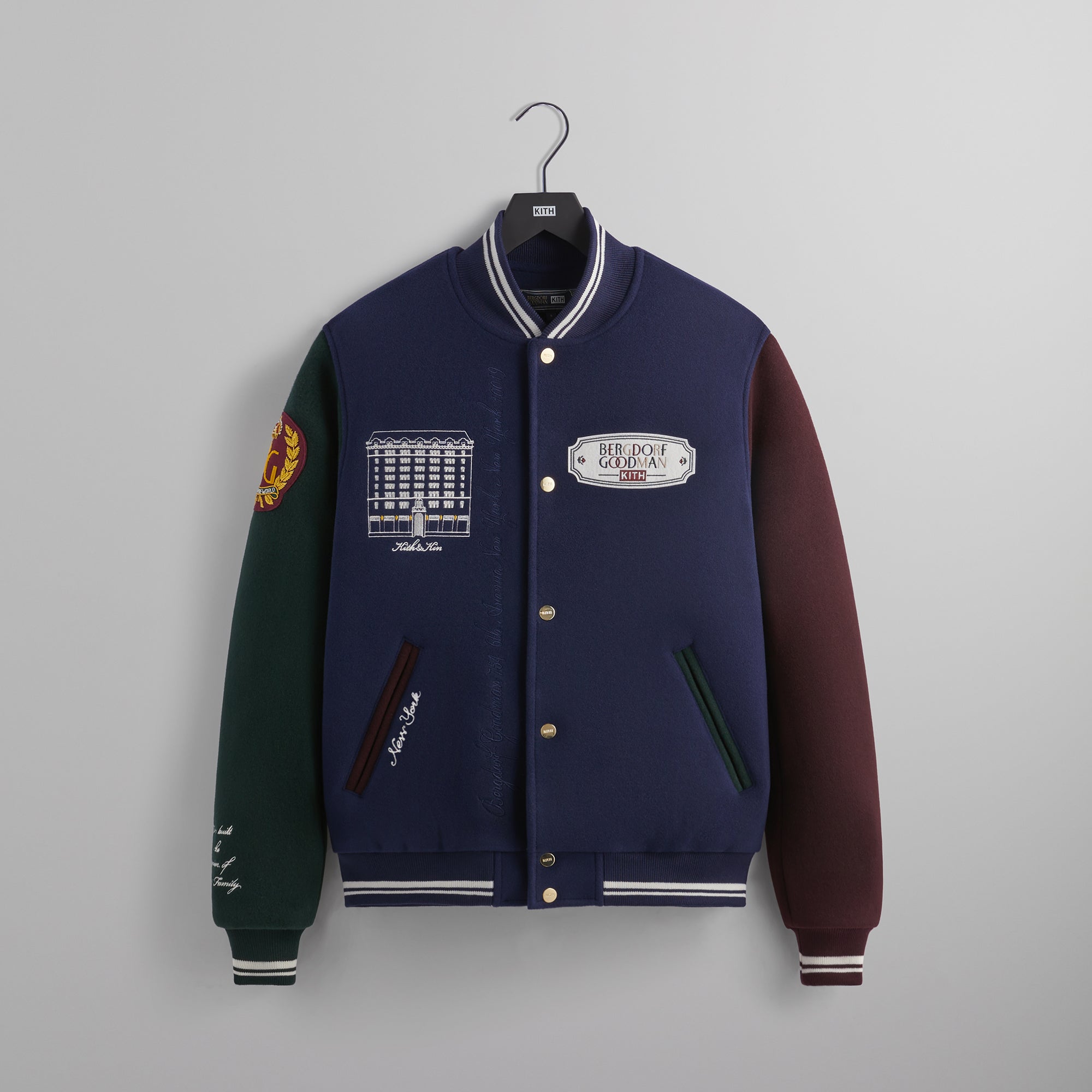 Kith for Bergdorf Goodman Varsity Jacket - Nocturnal