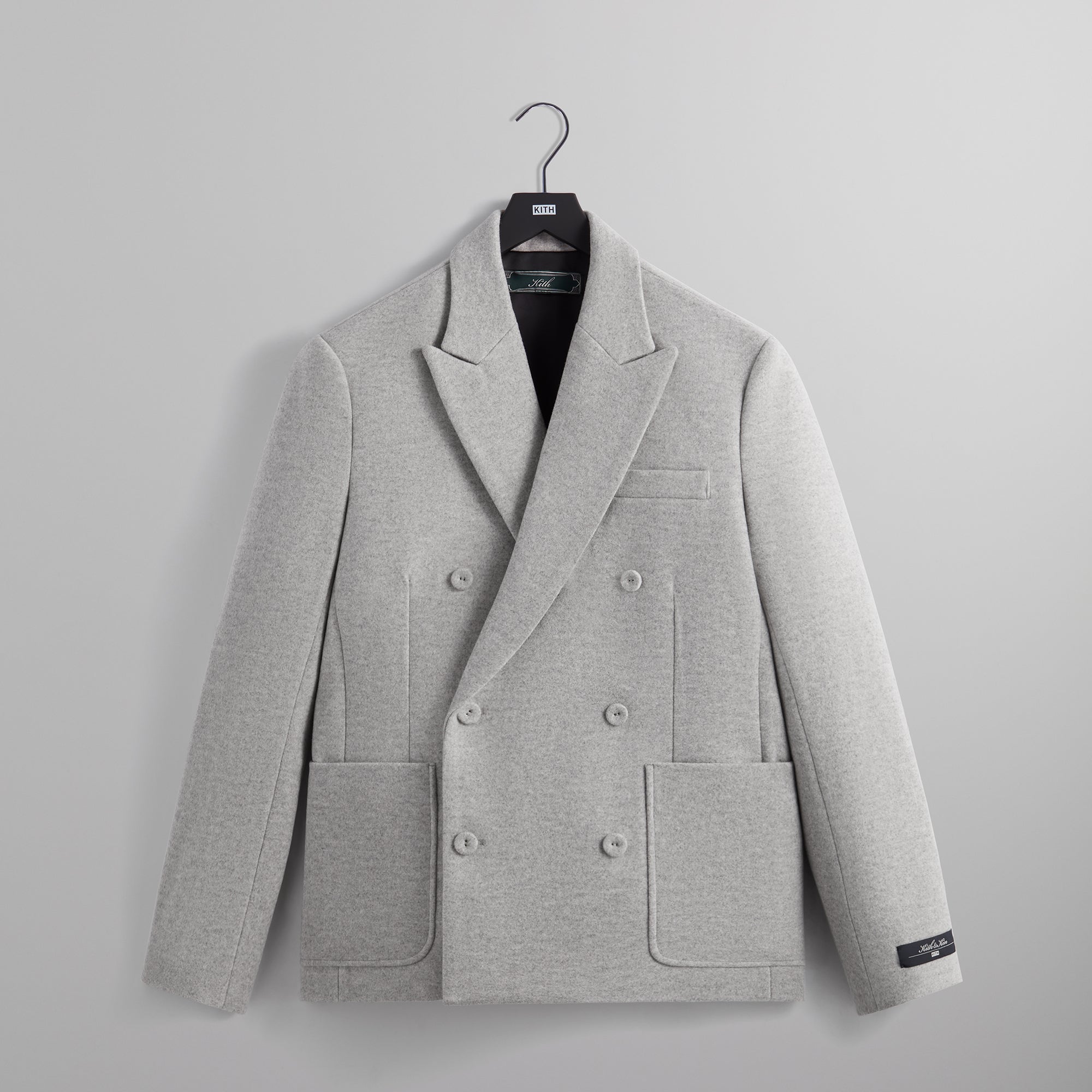 Kith Felted Jersey Julius Blazer - Heather Grey