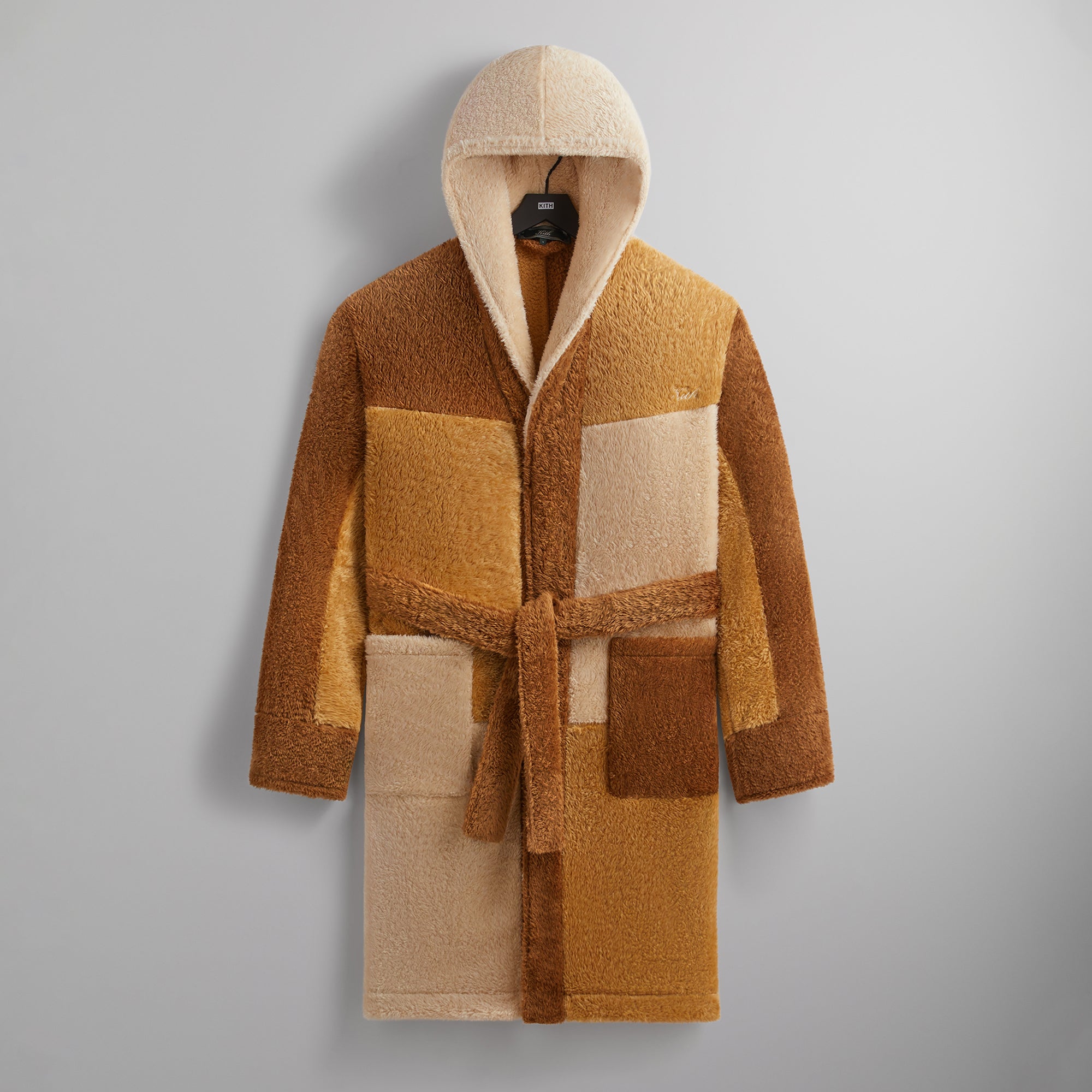 Kithmas Color-Blocked Robe - Chestnut