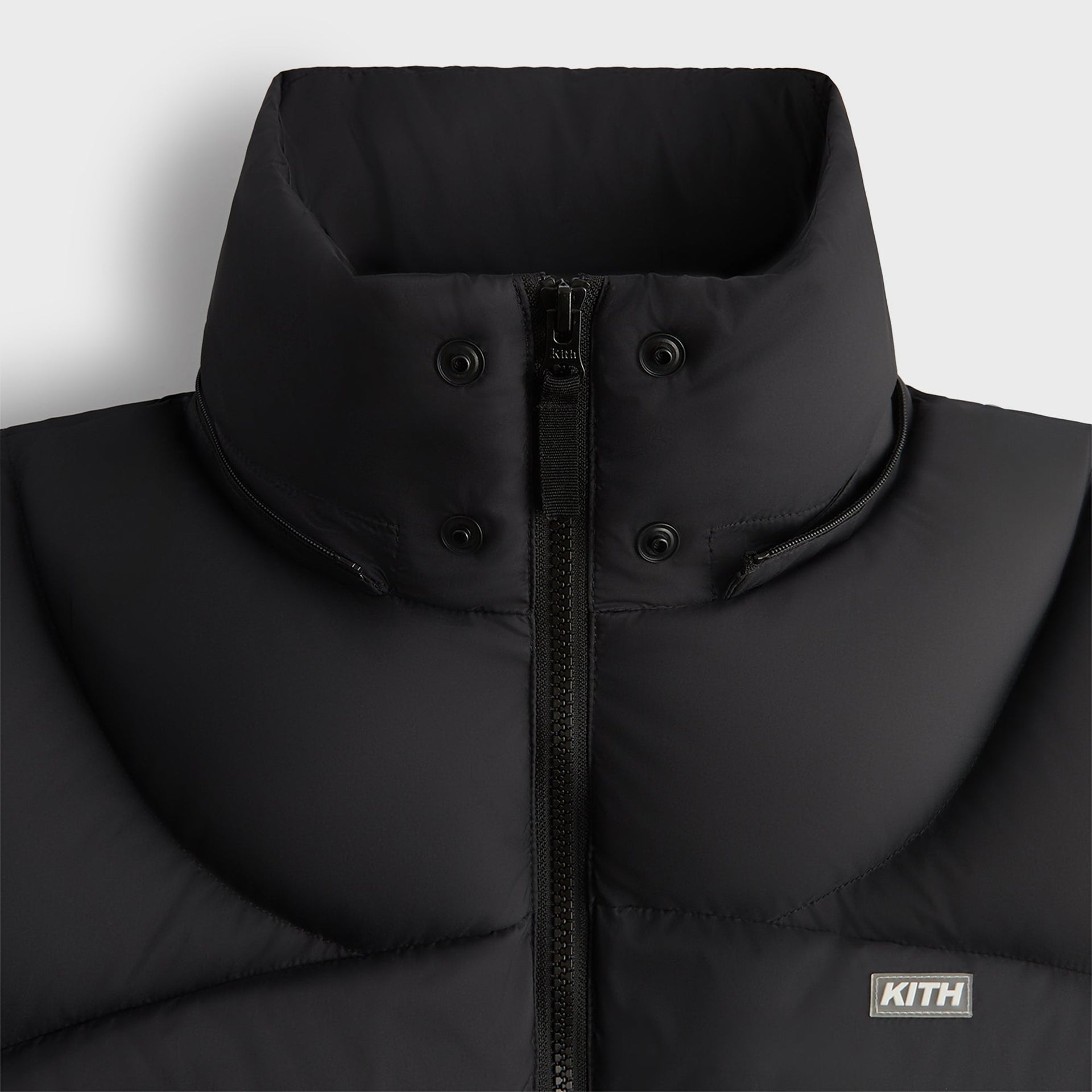 Kith Matte Stretch Taffeta Corey Puffer - Black