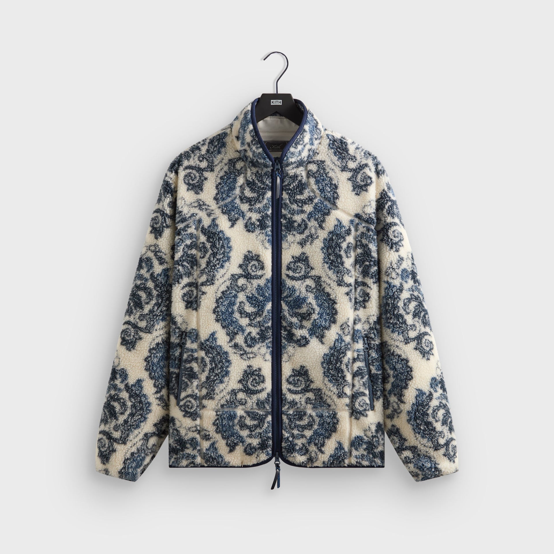 Kith Damask Floral Sherpa Harper Jacket - Sandrift