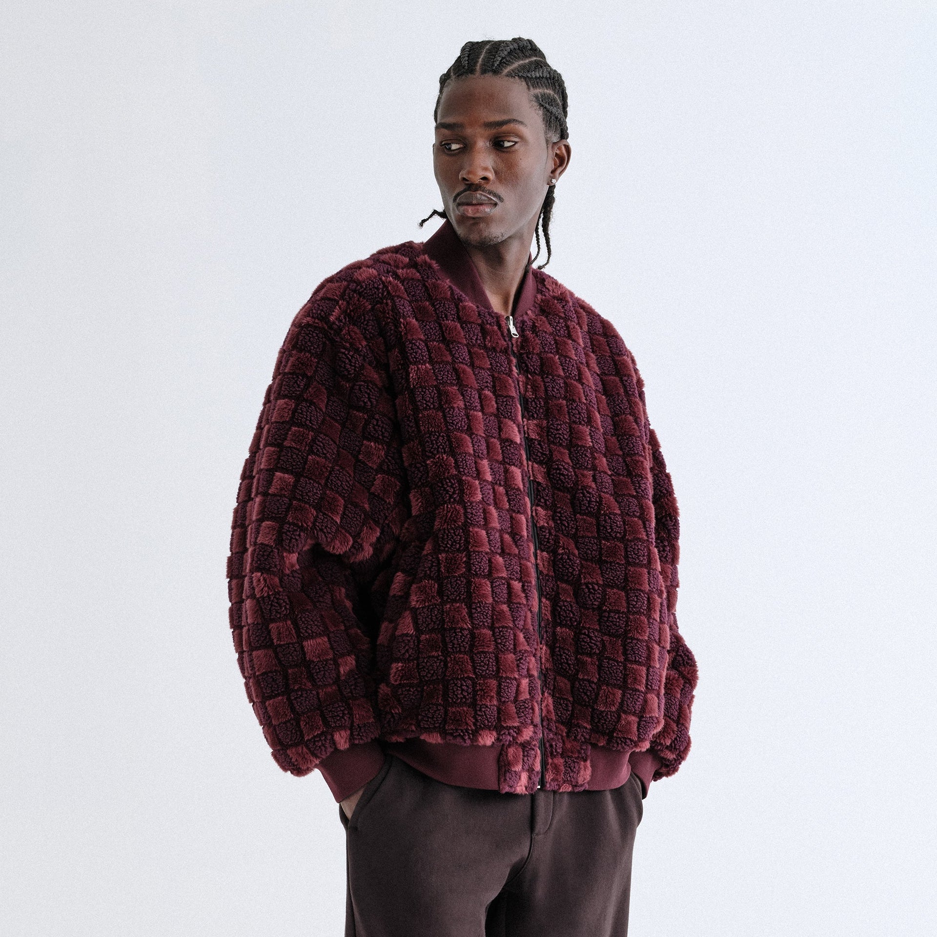 Kith Reversible Faux Fur Avery Bomber - Magma