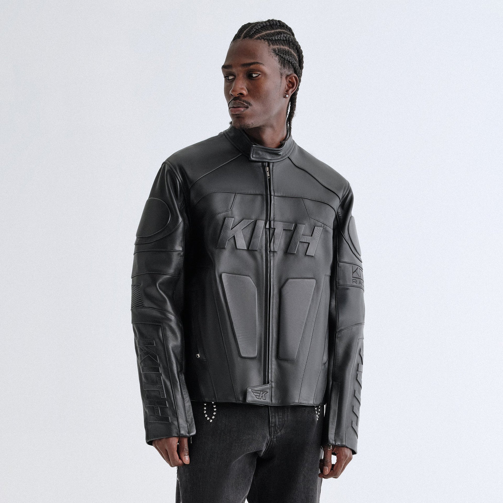 Kith Leather Wayne Moto Jacket - Black
