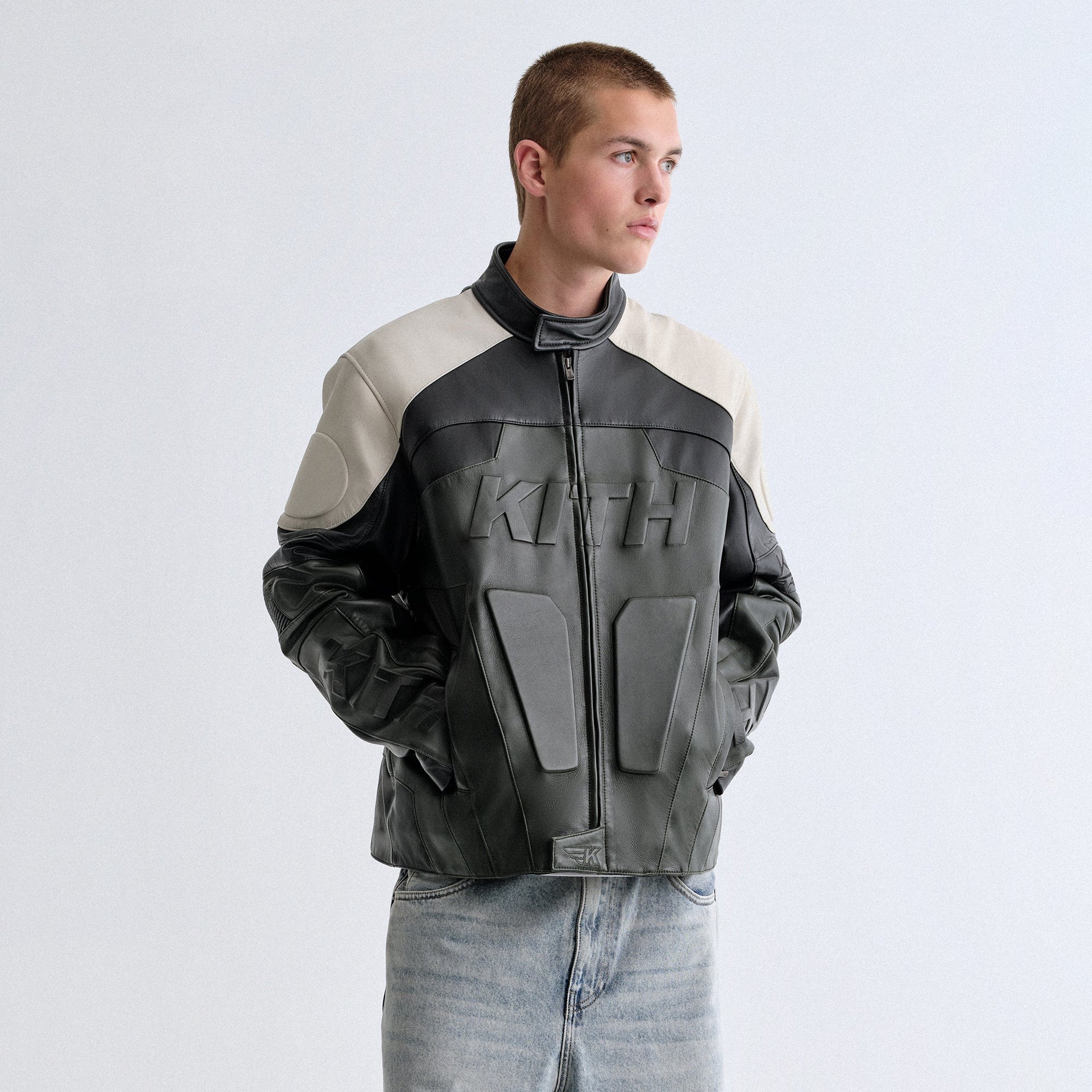 Kith Leather Wayne Moto Jacket - Stadium