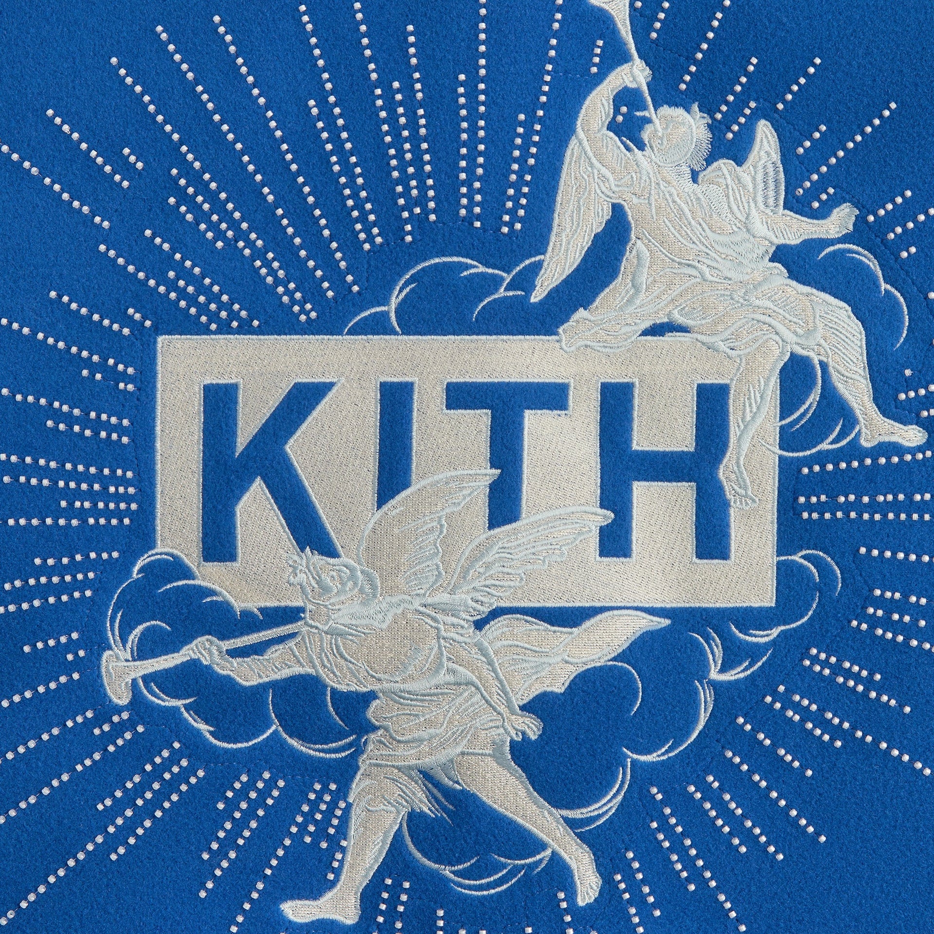 Kith Wool & Microsuede Varsity Jacket - Cyclone