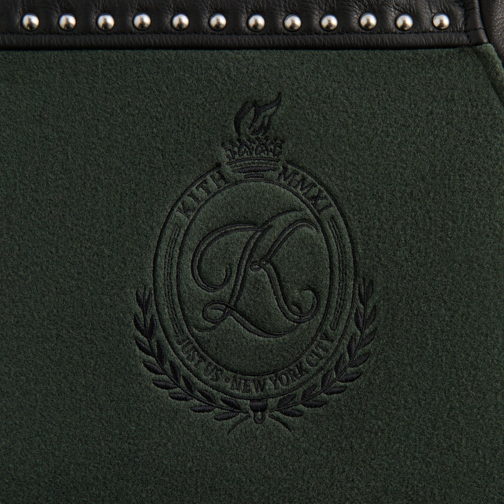 Kith Leather Combo Varsity Jacket - Machine