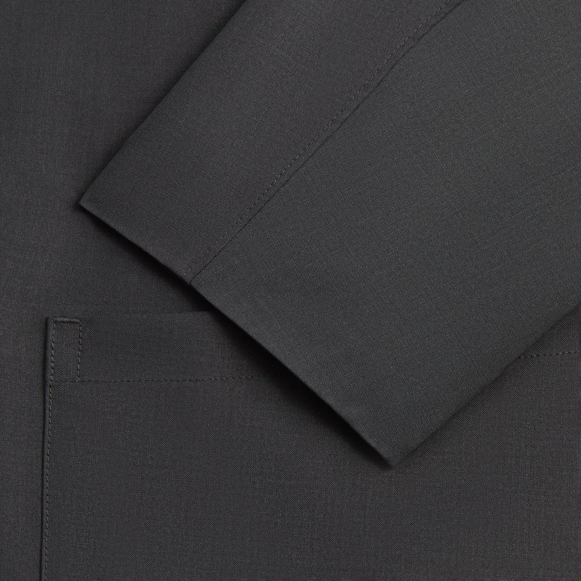 &Kin Tropical Wool Reversible Brant Blazer - Carbon