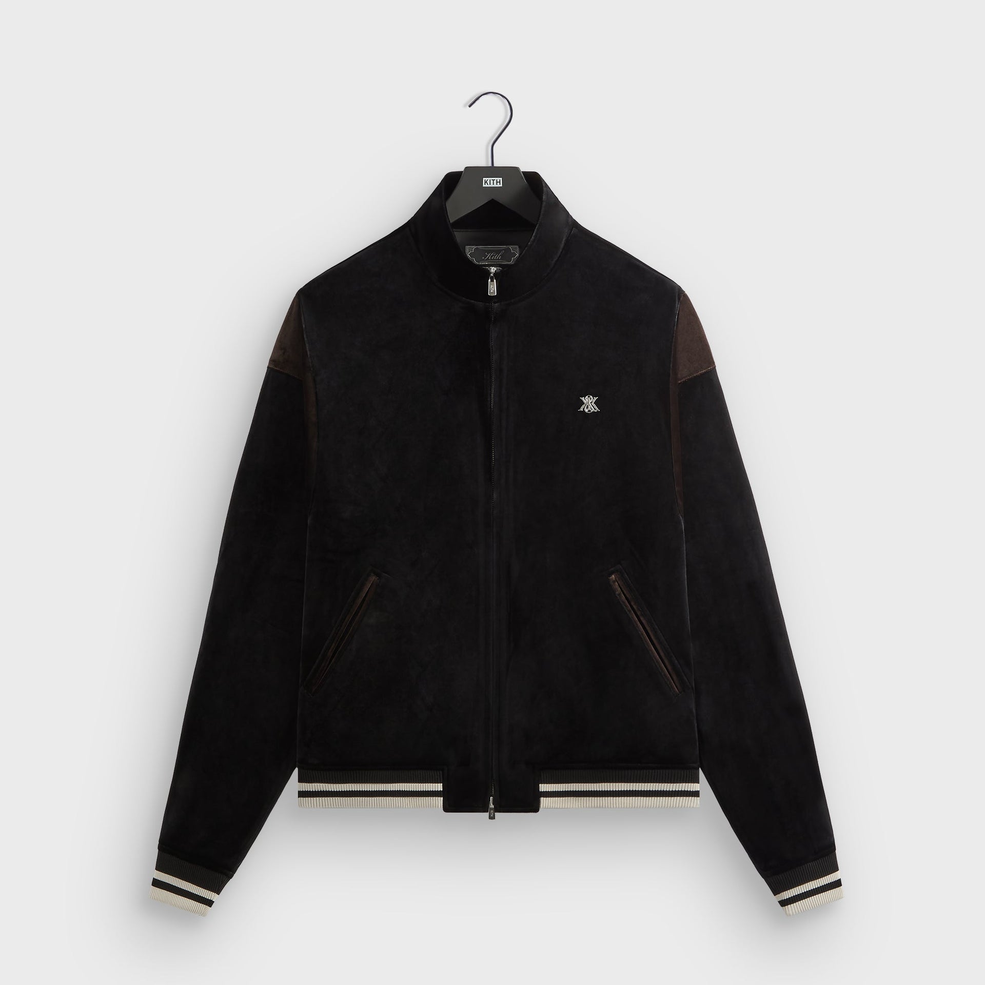 Kith Velvet Rui Track Jacket - Black