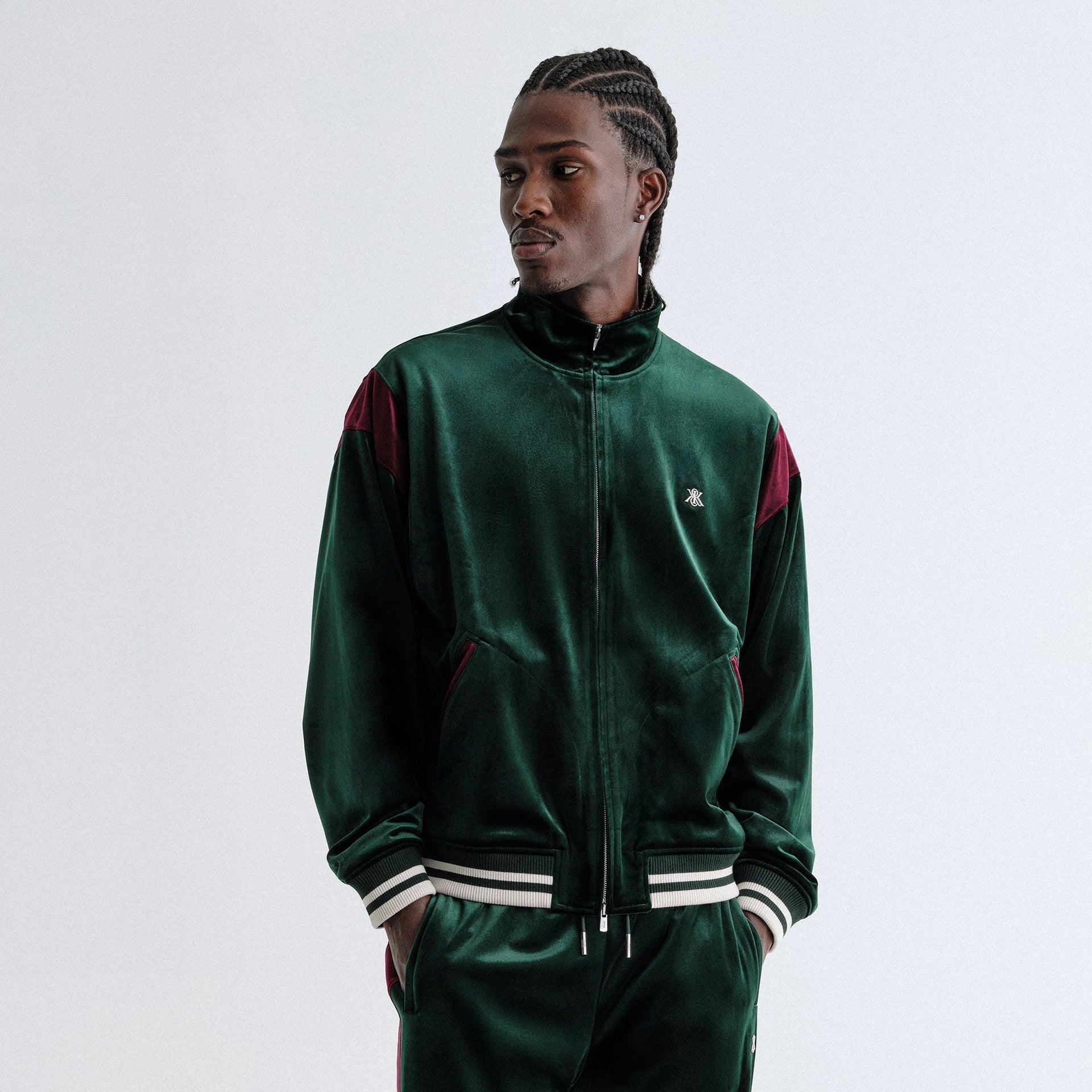 Kith Velvet Rui Track Jacket - Stadium