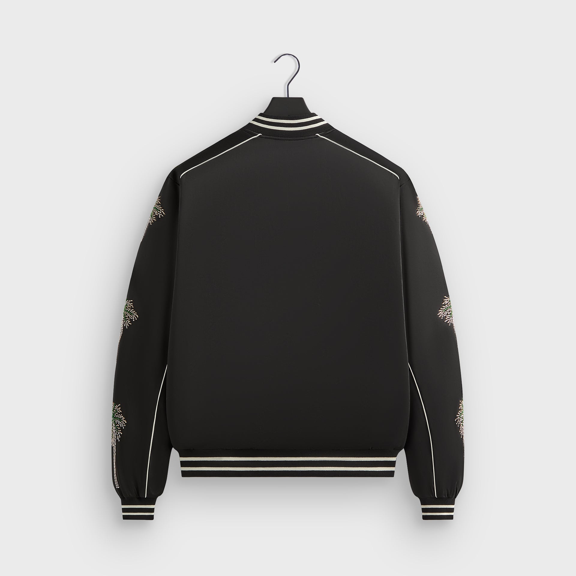 &Kin Vance Satin Bomber Jacket - Black