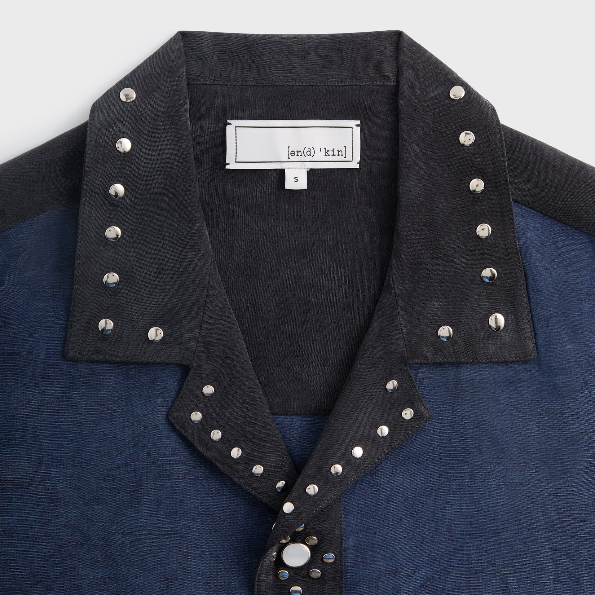 &Kin Sawyer Short Sleeve Camp Collar Shirt - Nocturnal