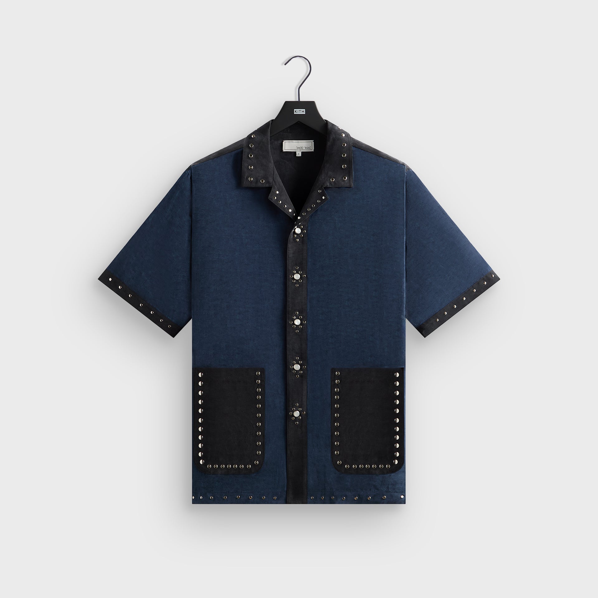 &Kin Sawyer Short Sleeve Camp Collar Shirt - Nocturnal