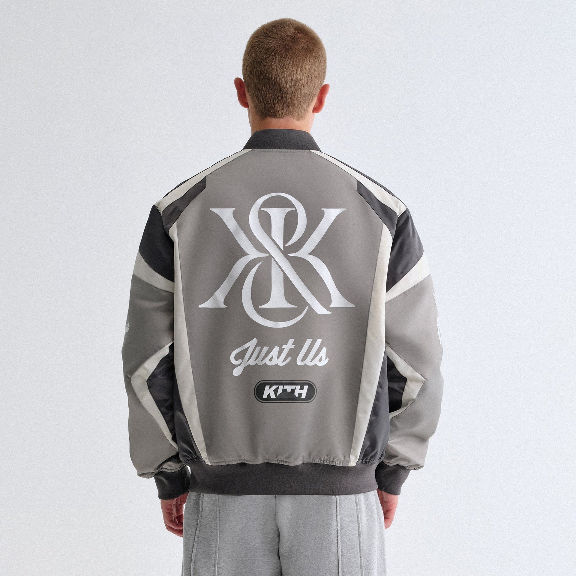Kith Racing Nylon Bomber Jacket - Steel