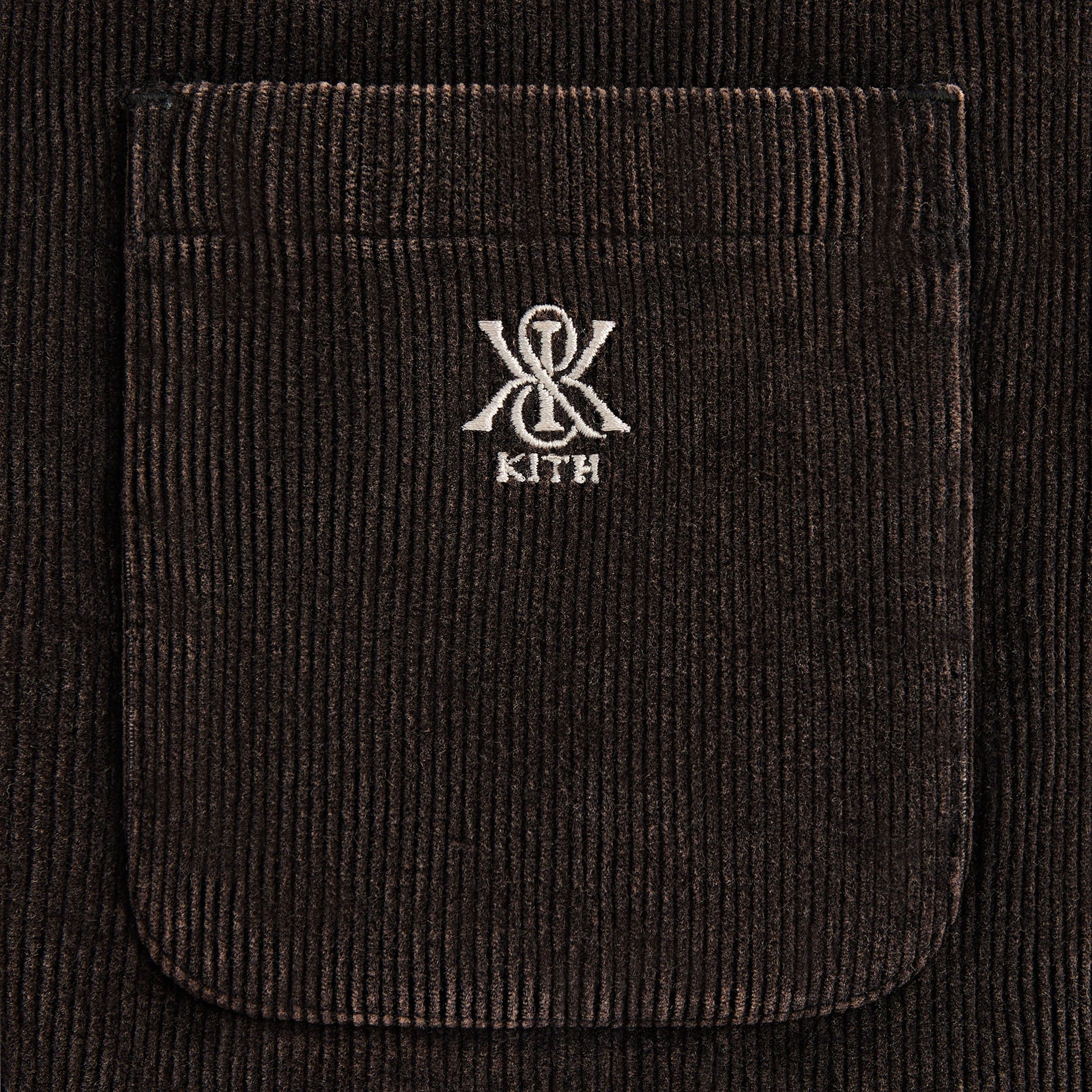 Kith Washed Corduroy Brixton Puffed Shirt Jacket - Ink