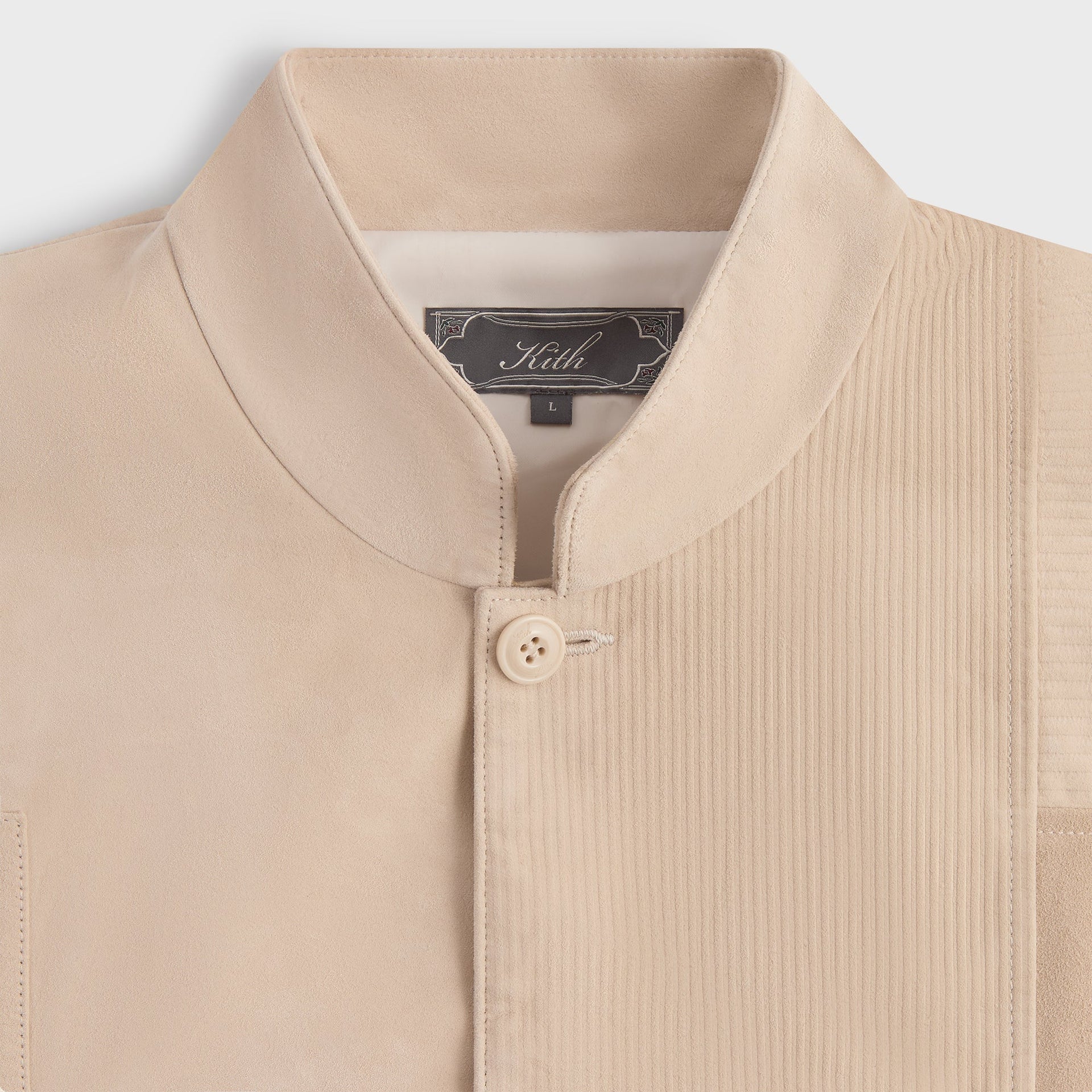 Kith Amare Patchworked Suede Jacket - Veil