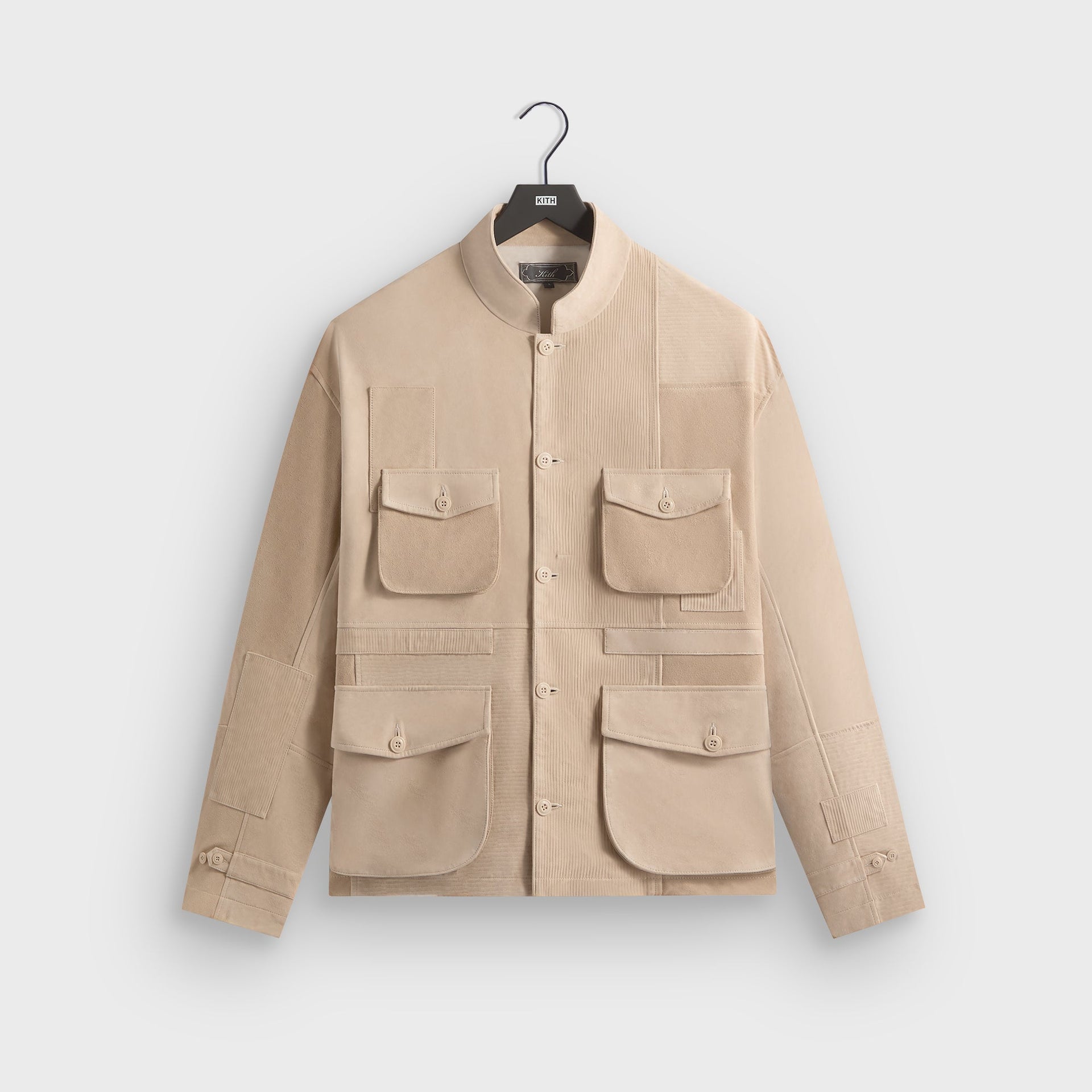 Kith Amare Patchworked Suede Jacket - Veil