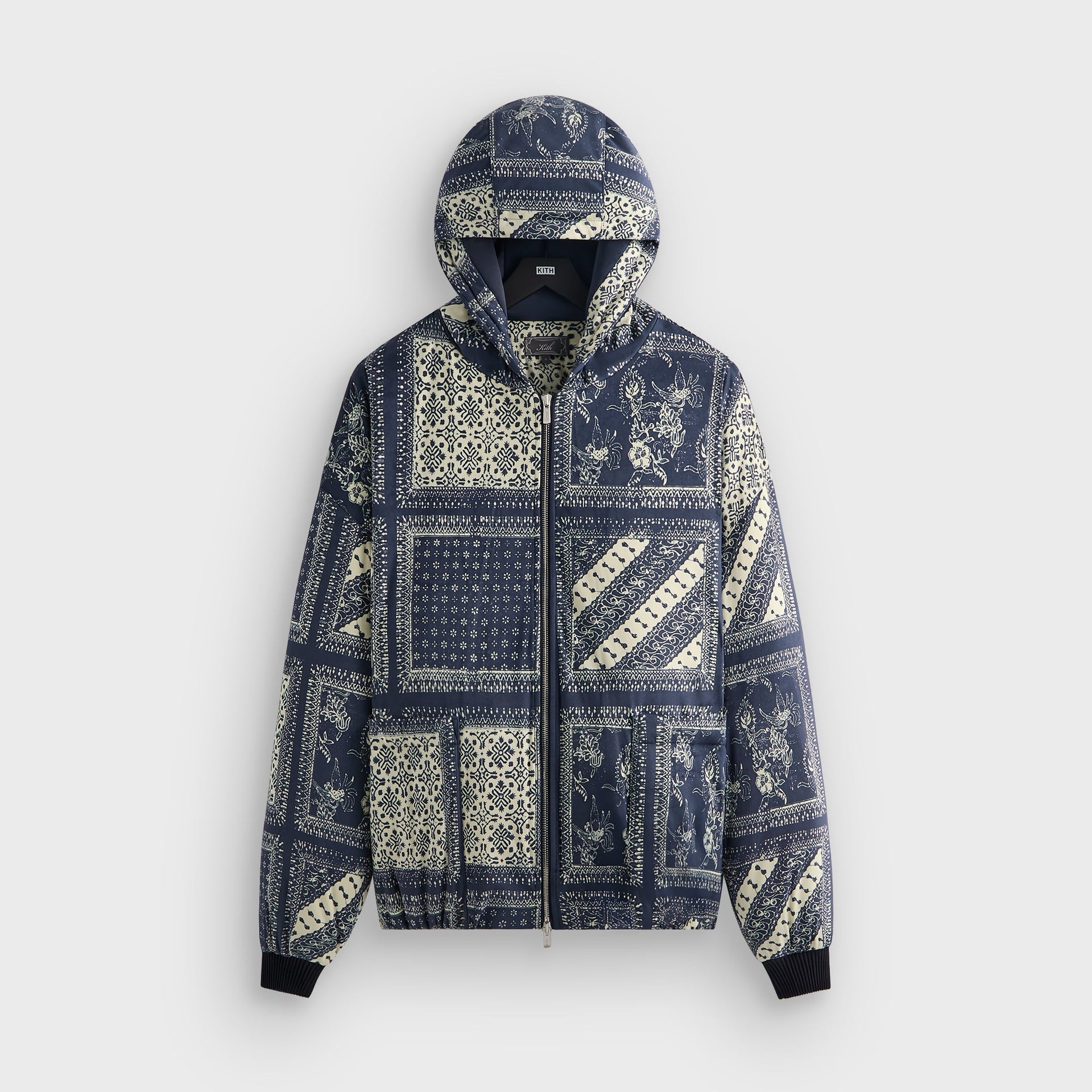 Kith Puffed Microsuede Jaysen Hoodie - Vista