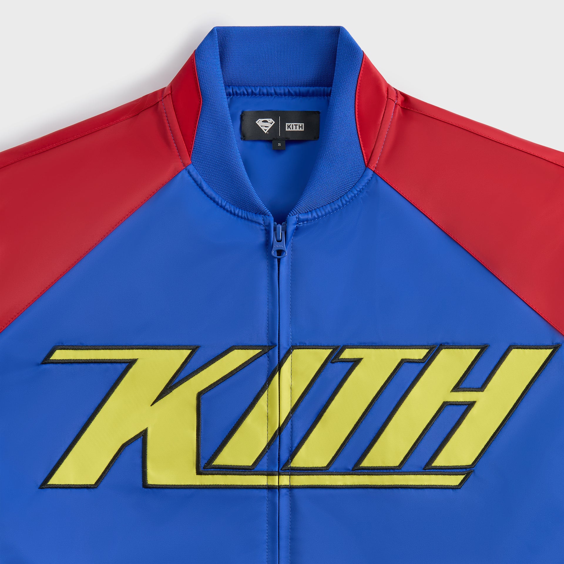 Superman | Kith Satin Bomber Jacket - Cyclone