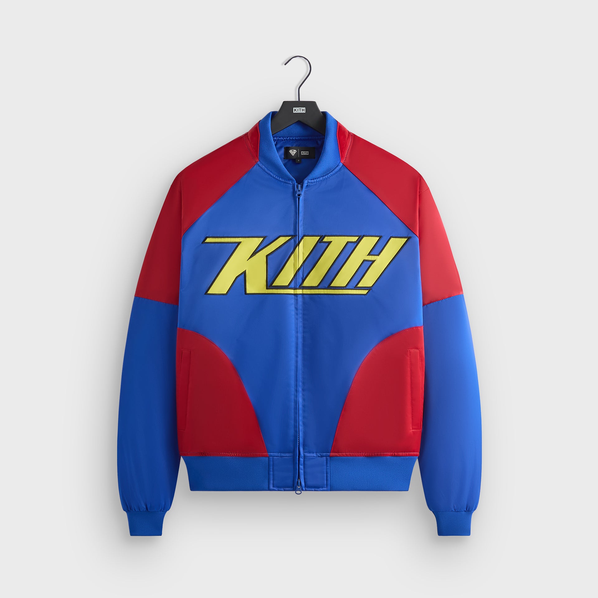 Superman | Kith Satin Bomber Jacket - Cyclone