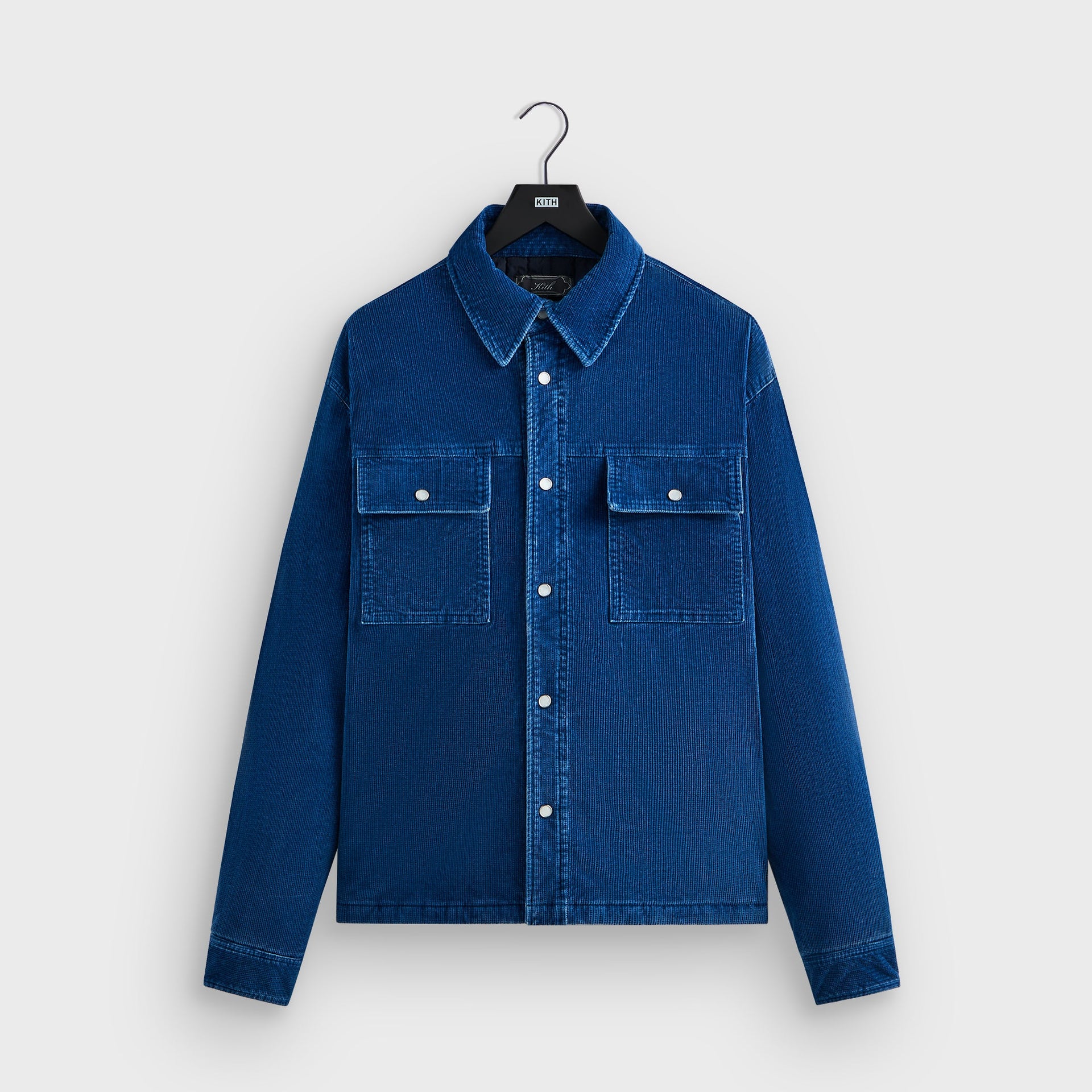 Kith Indigo Cord Vintage Apollo Shirt Jacket - Cyanotype