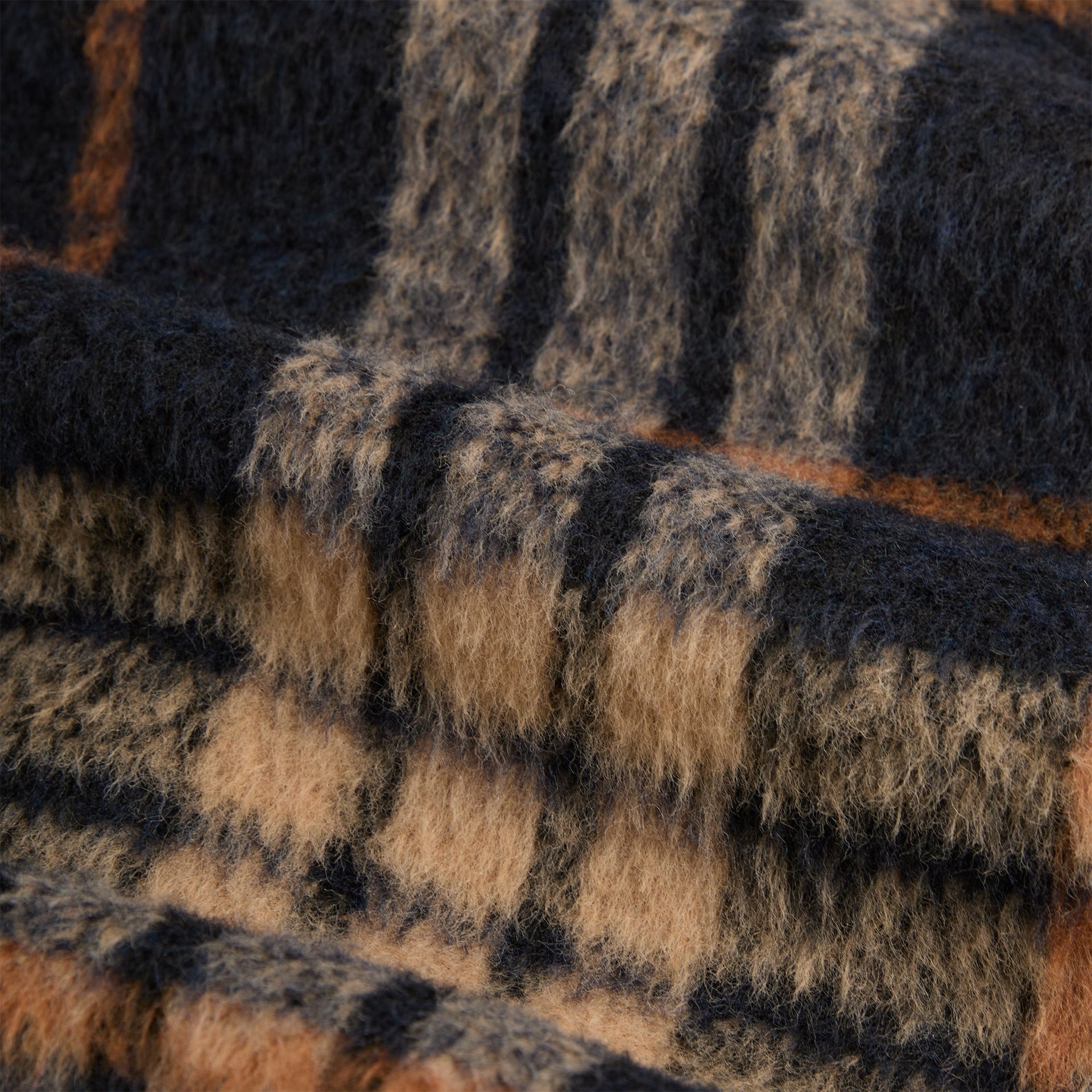 Kith Brushed Plaid Sheridan Shirt Jacket - Nocturnal