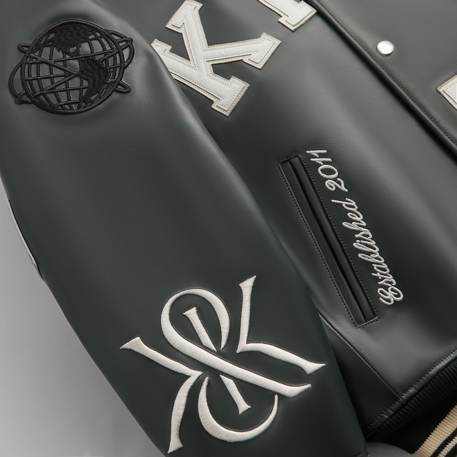 Kith Leather Varsity Jacket - Stadium