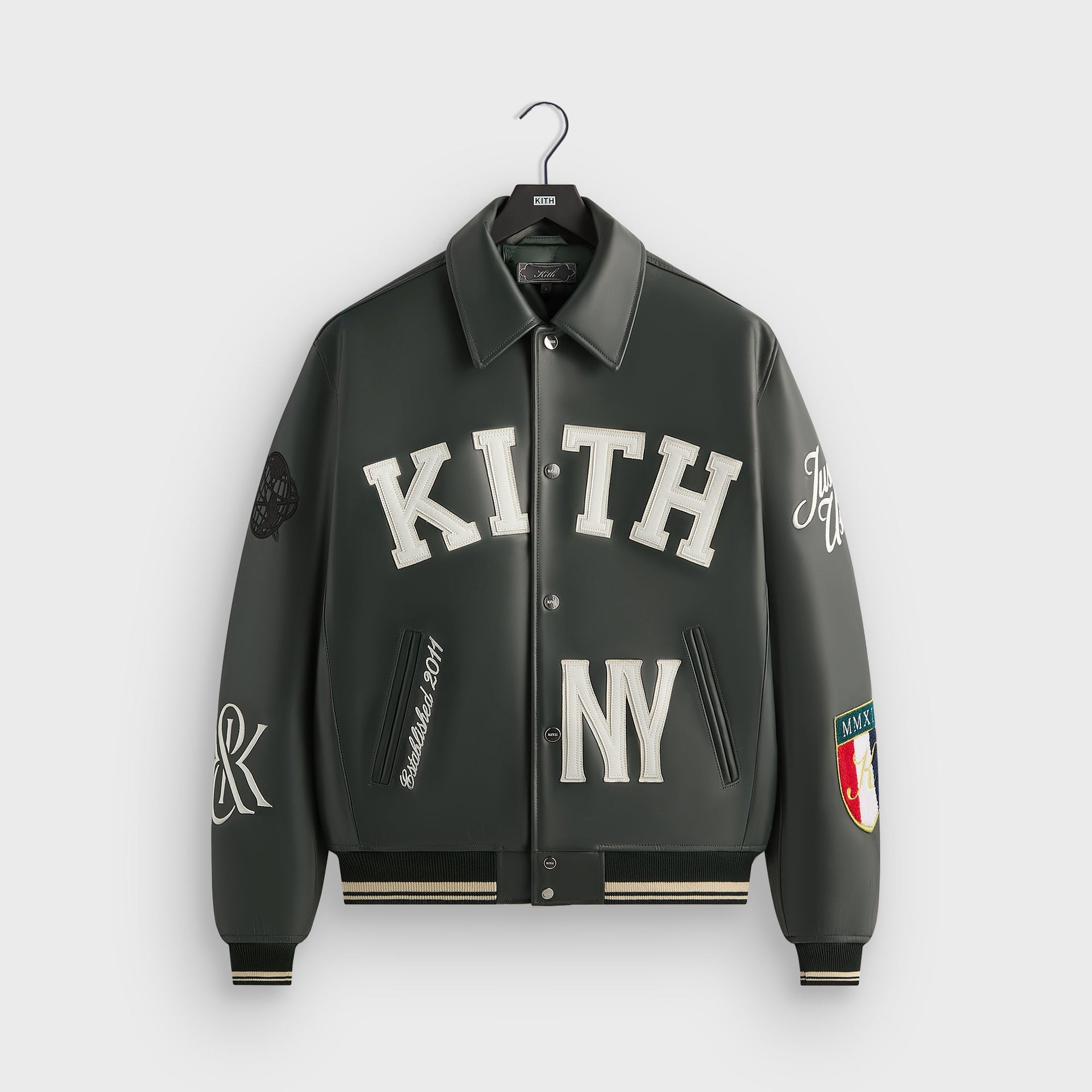 Kith Leather Varsity Jacket - Stadium