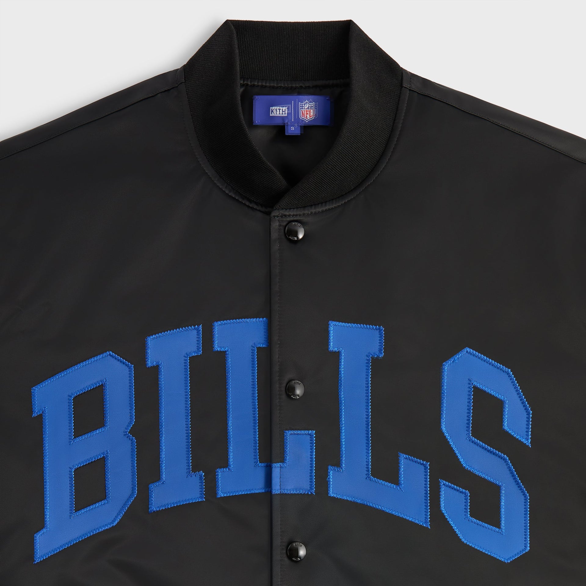 Kith for the NFL Buffalo Bills Satin Bomber Jacket - Black