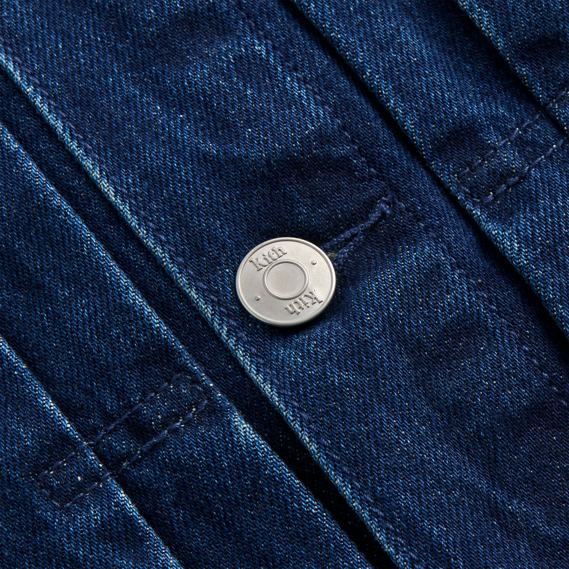 Kith for the New York Yankees Jay Indigo Denim Jacket - Mid Indigo