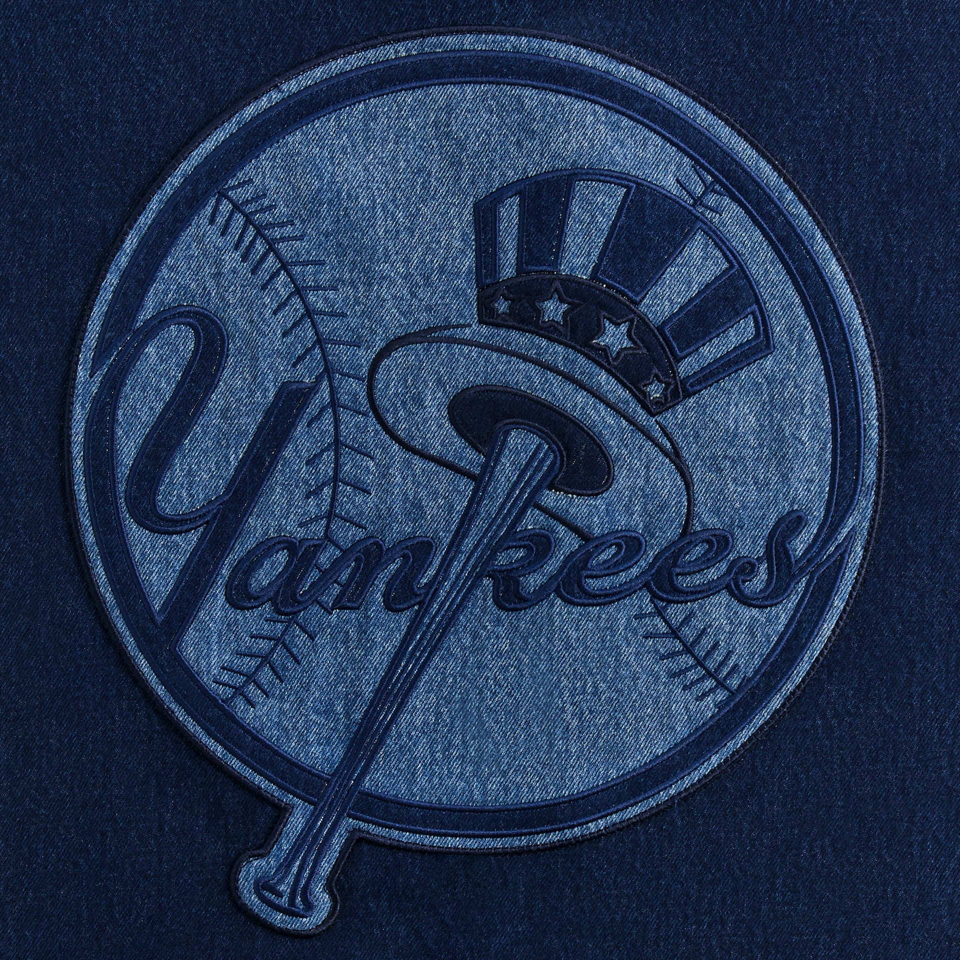 Kith for the New York Yankees Jay Indigo Denim Jacket - Mid Indigo