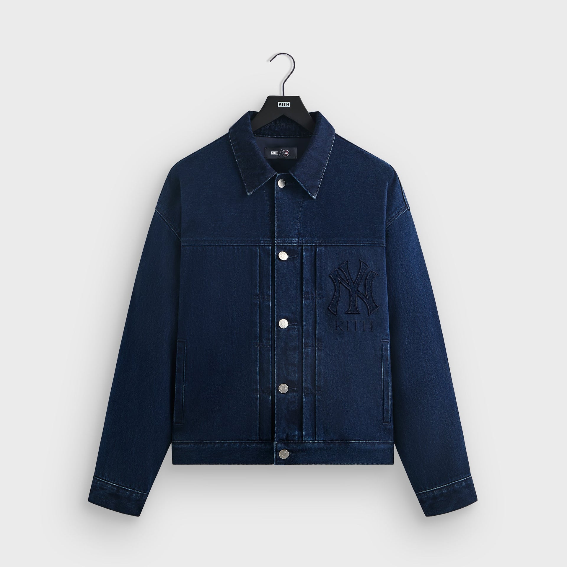 Kith for the New York Yankees Jay Indigo Denim Jacket - Mid Indigo