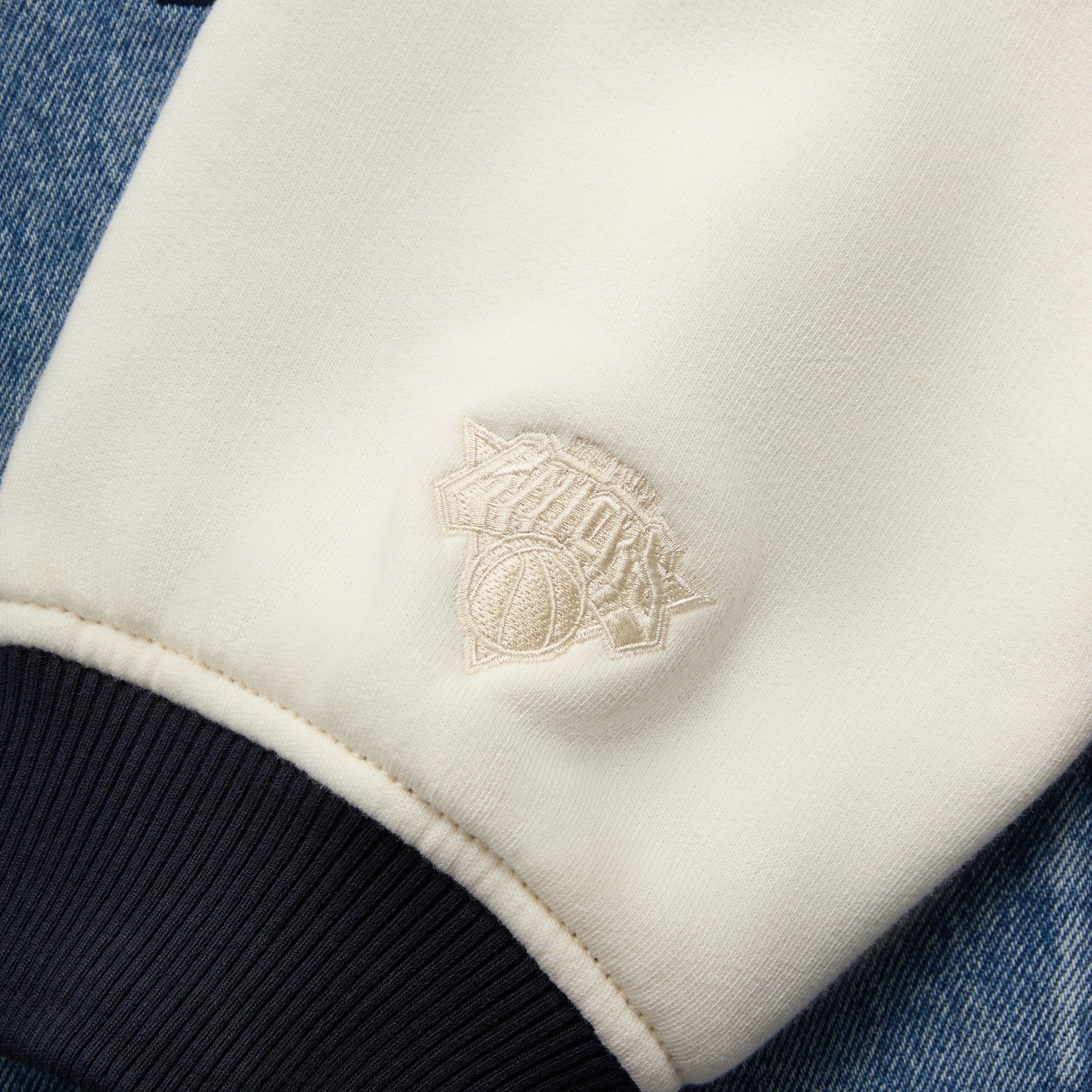 Kith for the New York Knicks Denim Marvin Bomber - Medium Indigo