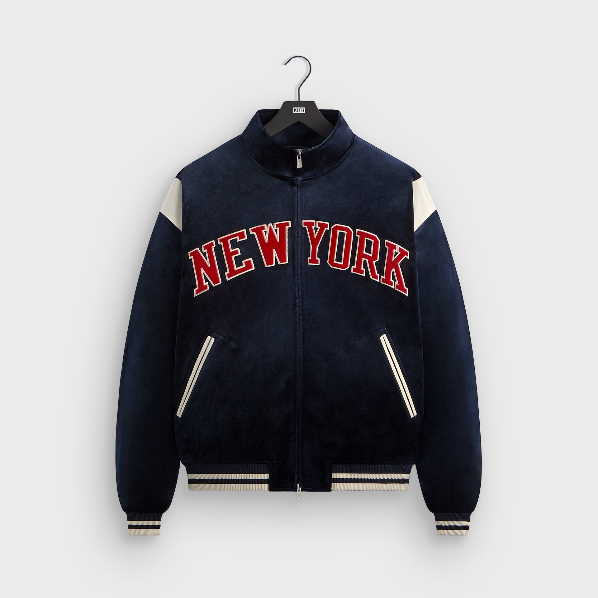 Kith for the New York Knicks Velour Track Jacket - Nocturnal