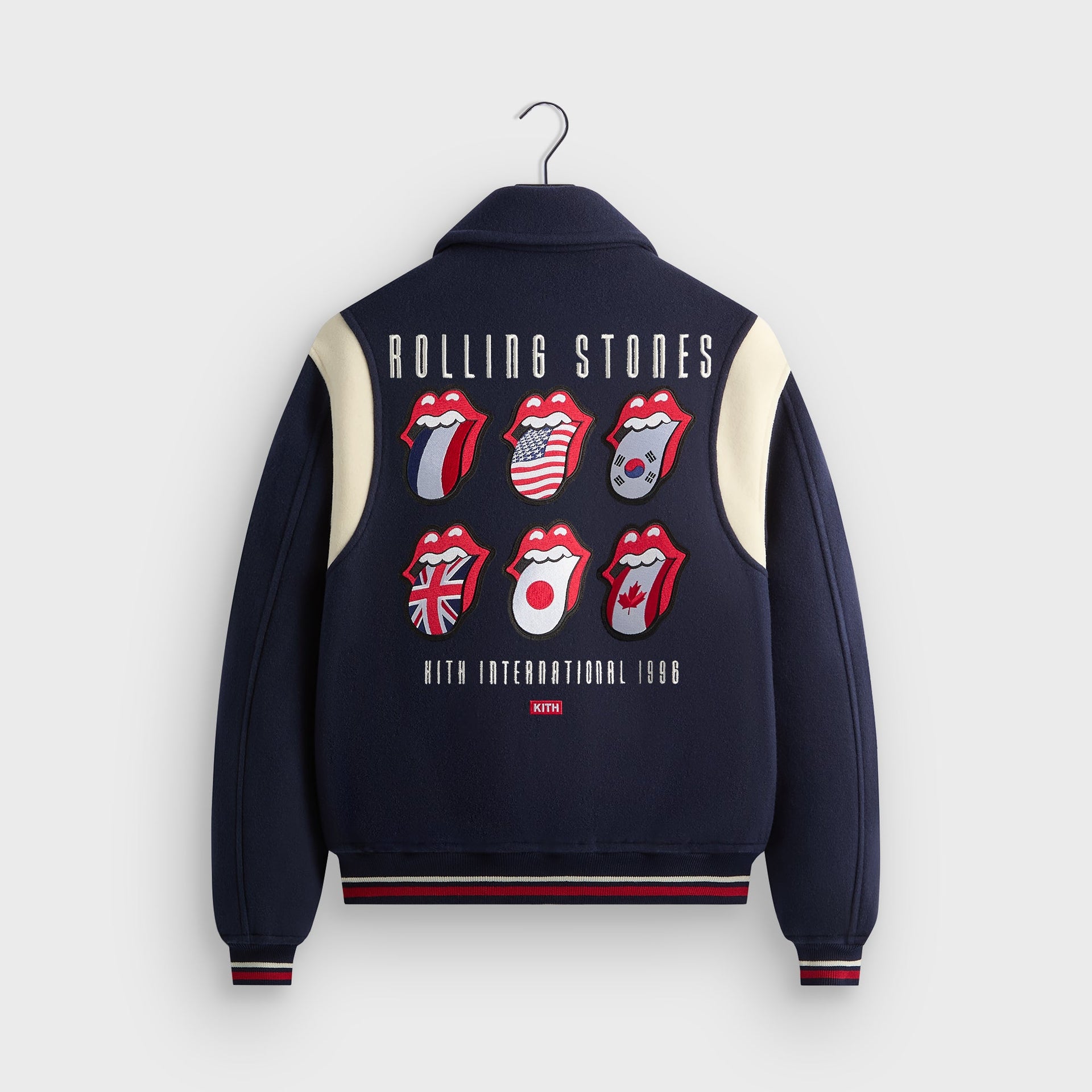 Kith for The Rolling Stones Wool Varsity Jacket - Nocturnal