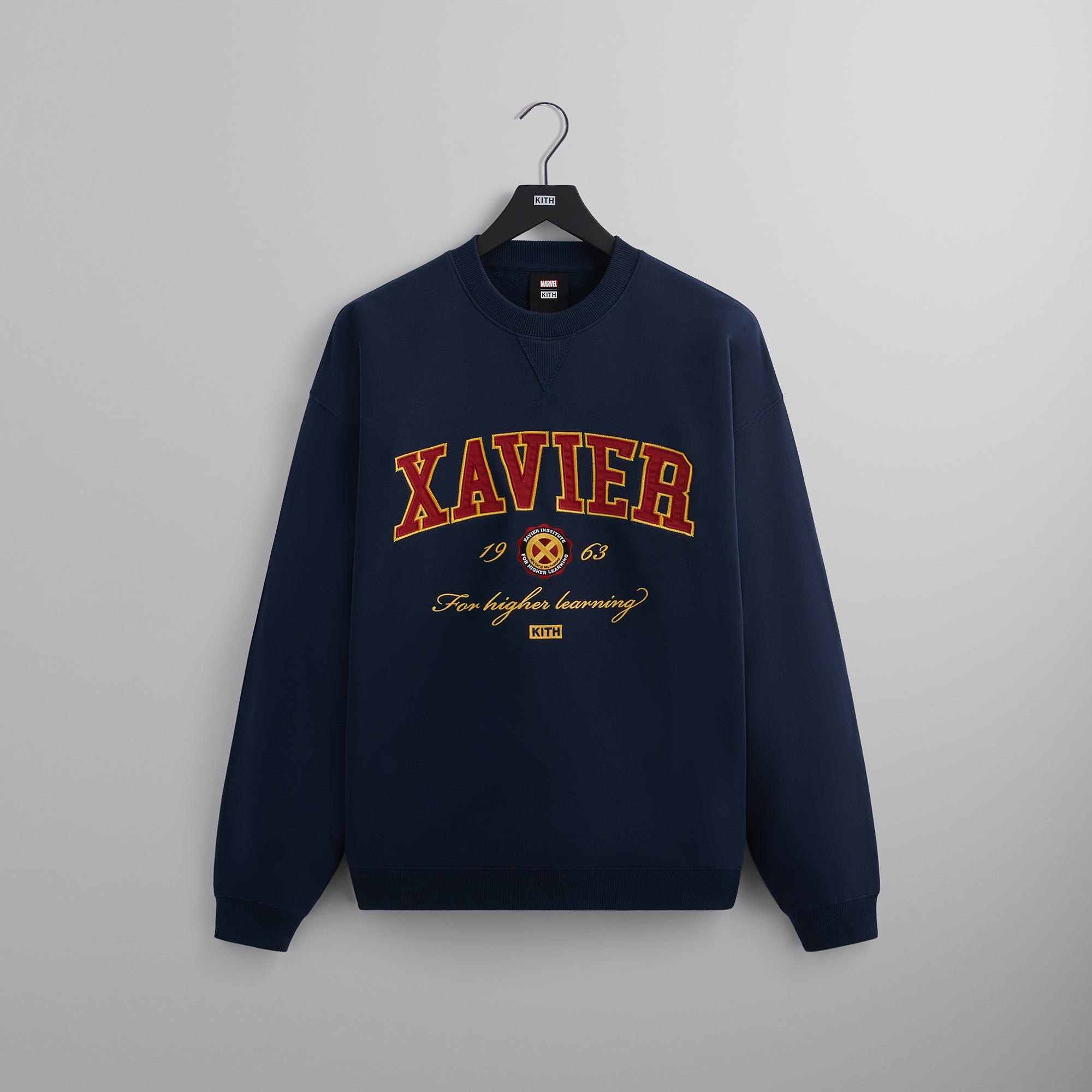 Marvel | Kith for X-Men Xavier Institute Varsity Crewneck - Nocturnal