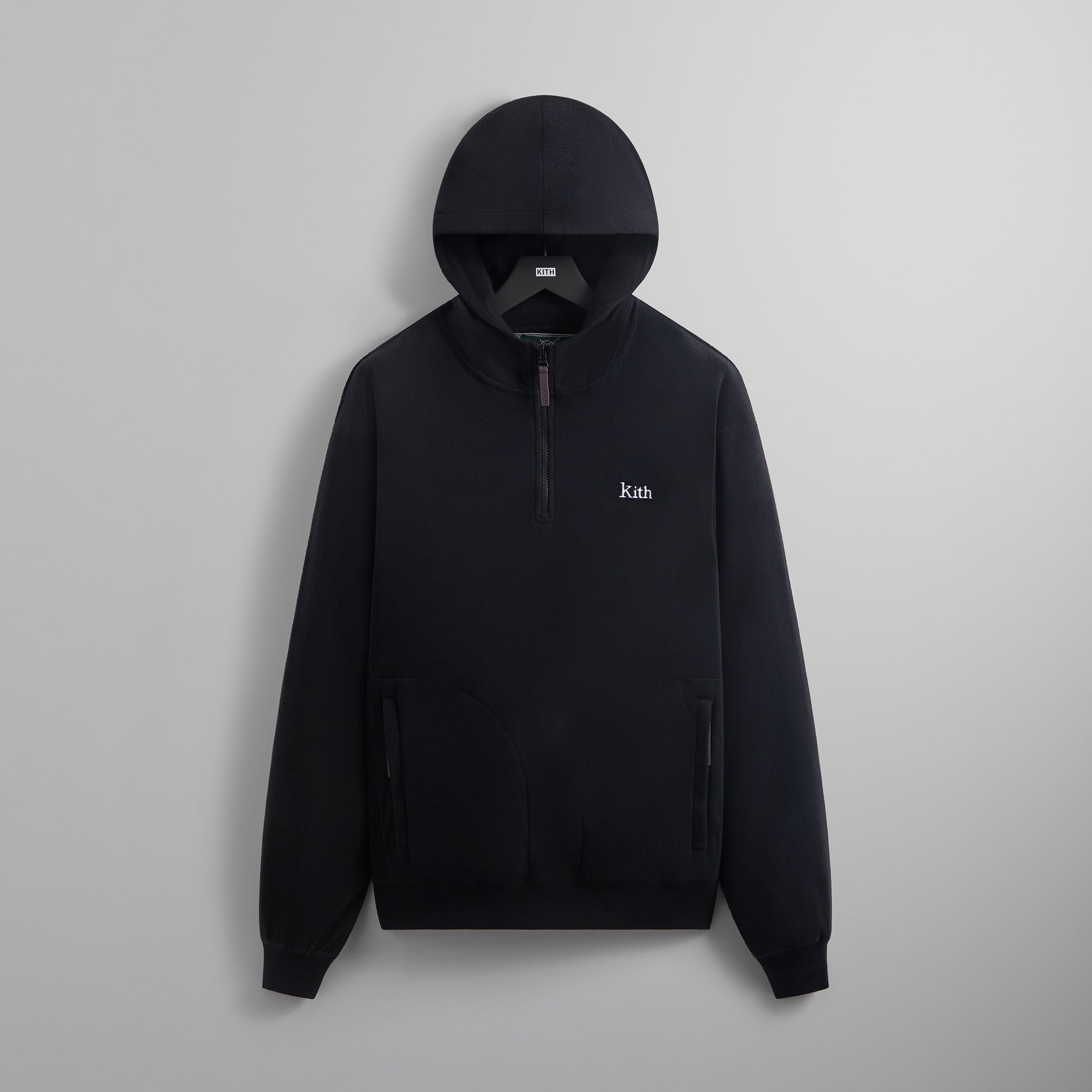 Kith Coleman Quarter Zip Hoodie - Black