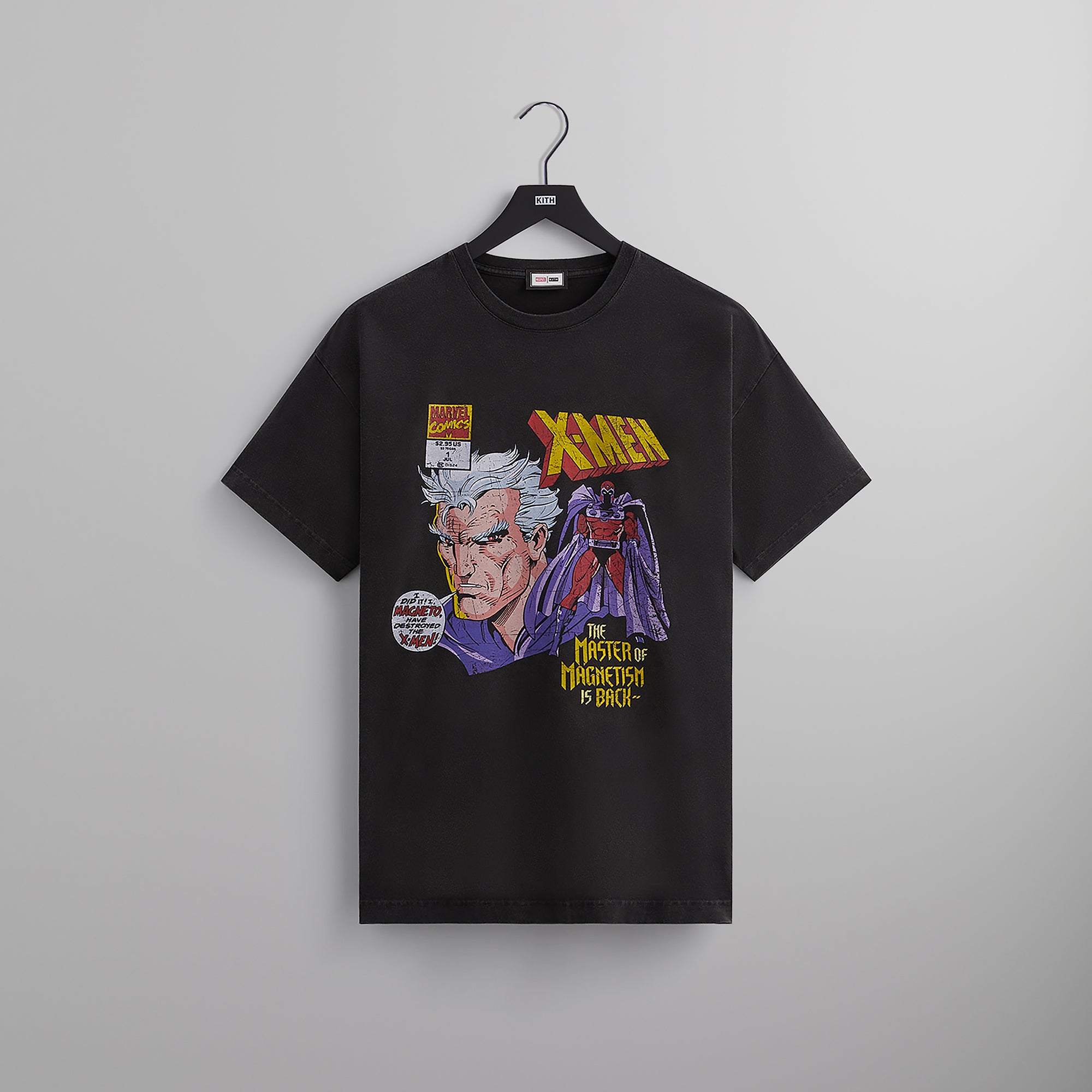 Marvel | Kith for X-Men Master of Magnetism Vintage Tee - Black