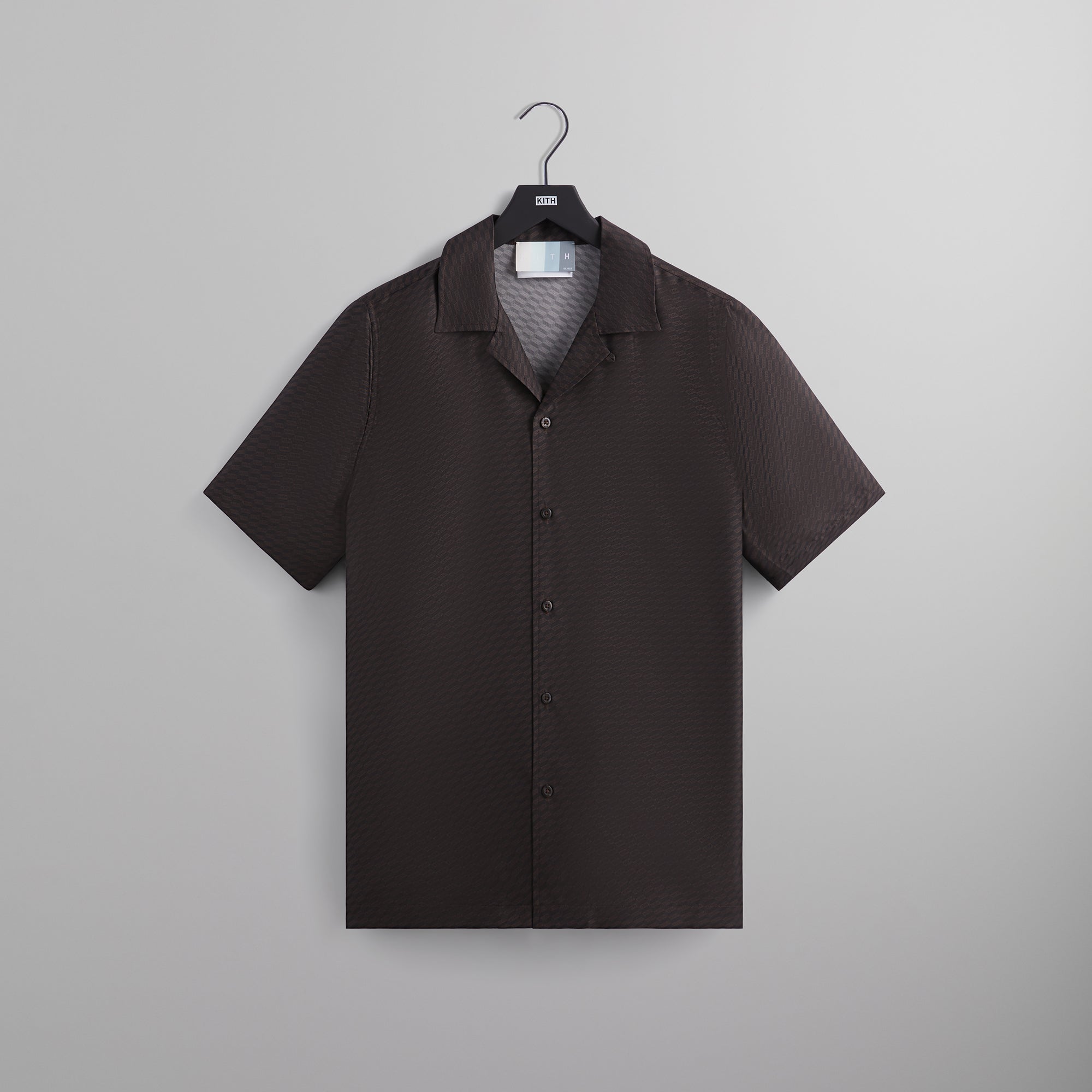 Kith Monogram Silk Thompson Camp Collar Shirt - Kindling