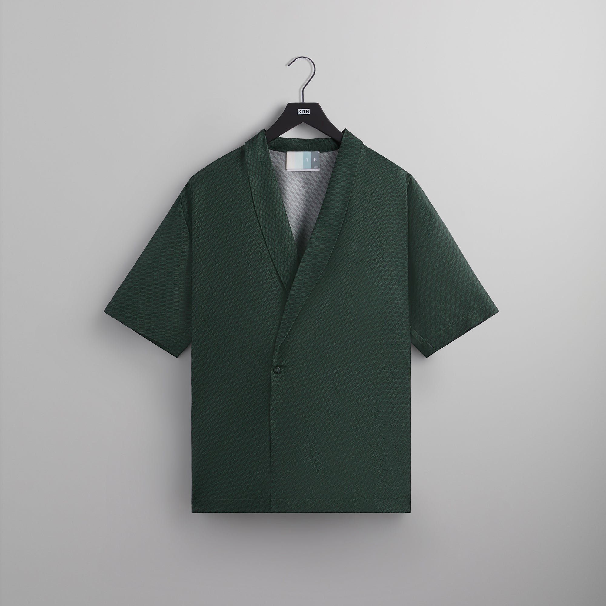 Kith Monogram Silk Thompson Crossover Shirt - Stadium